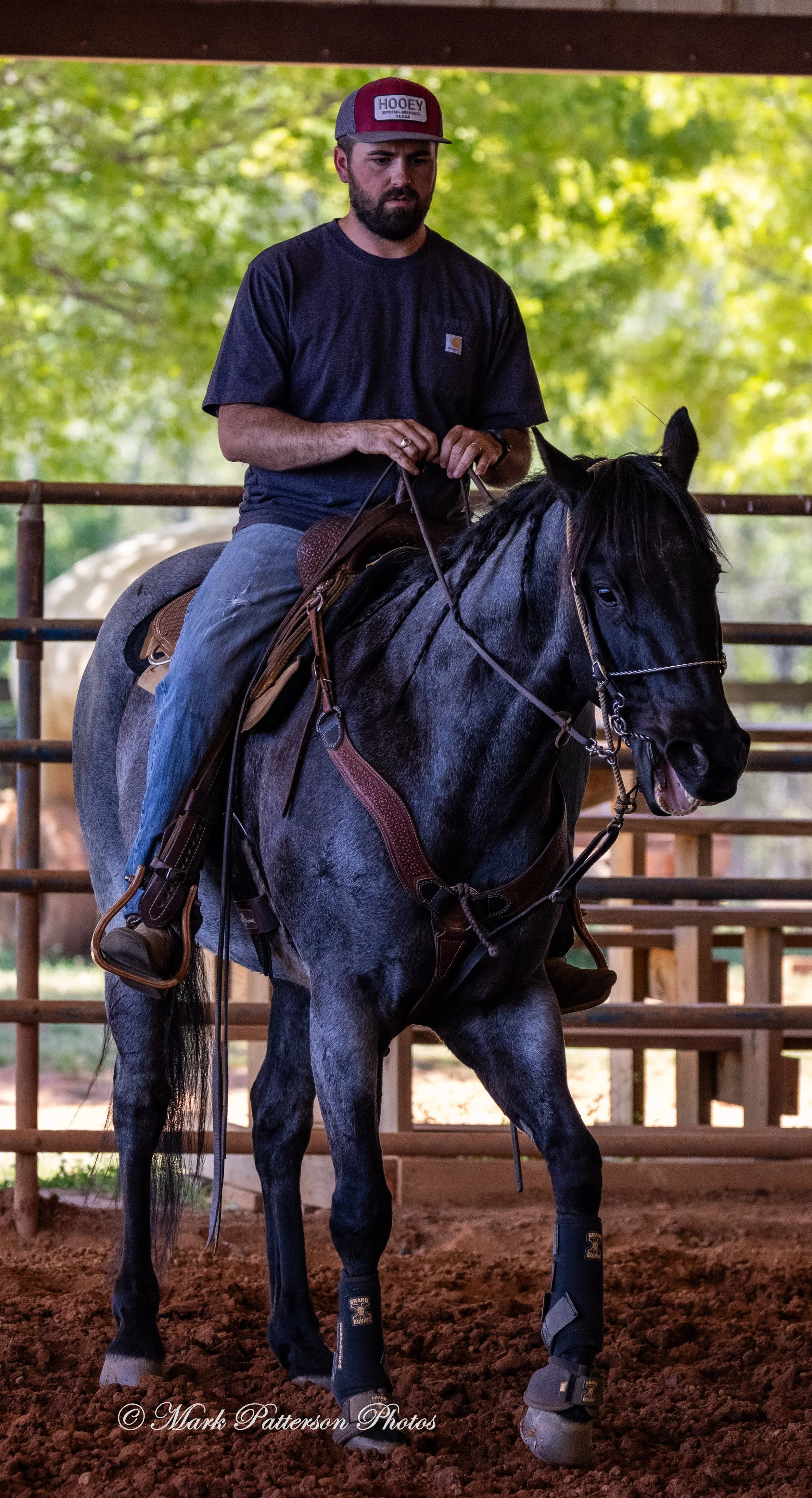 April 11, 2026, a barrel racing team competing at Latigo Farm in Landrum, SC. #1378