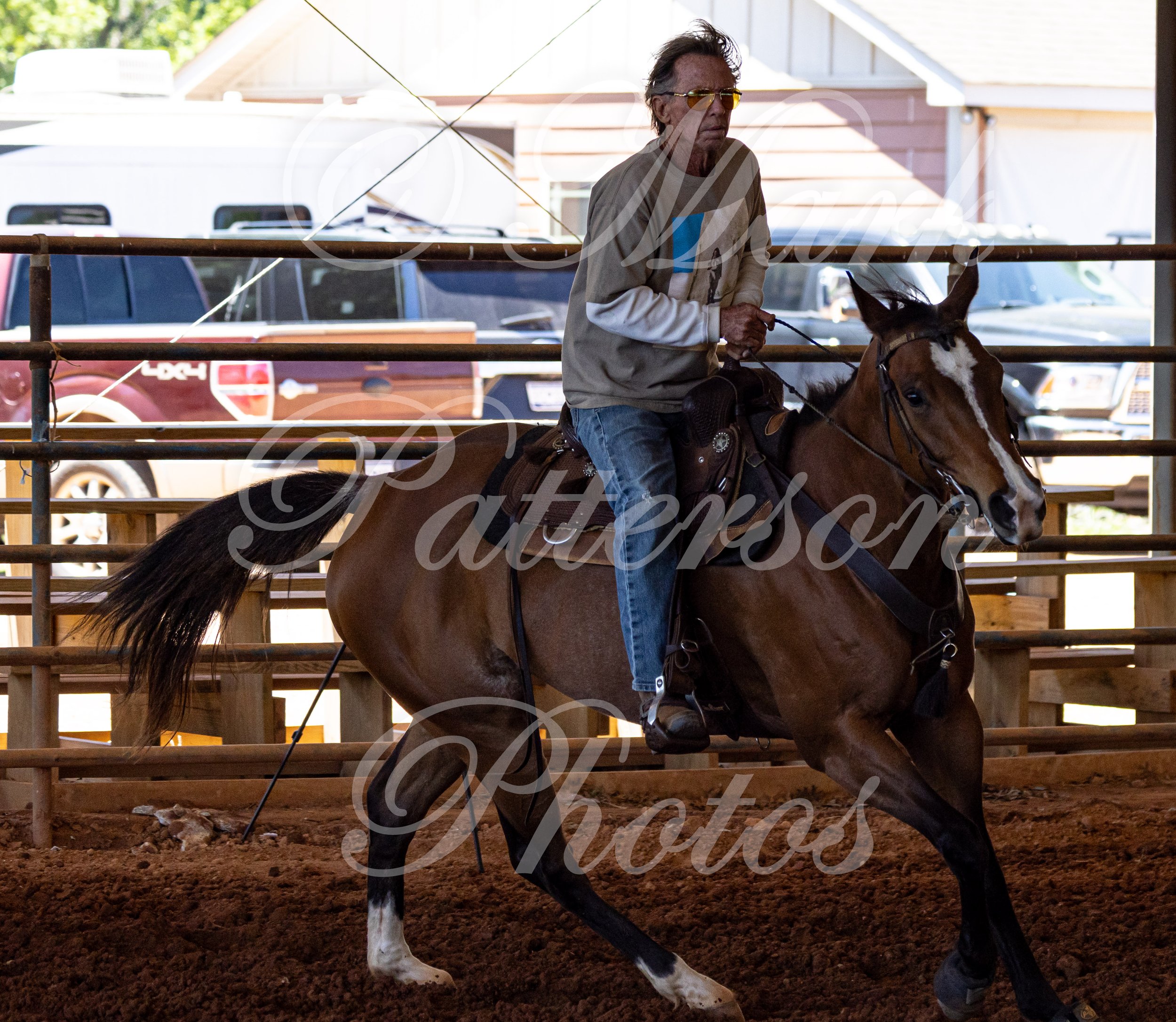 May 3, 2026, a barrel racing team competing at Latigo Farm in Landrum, SC. #10823