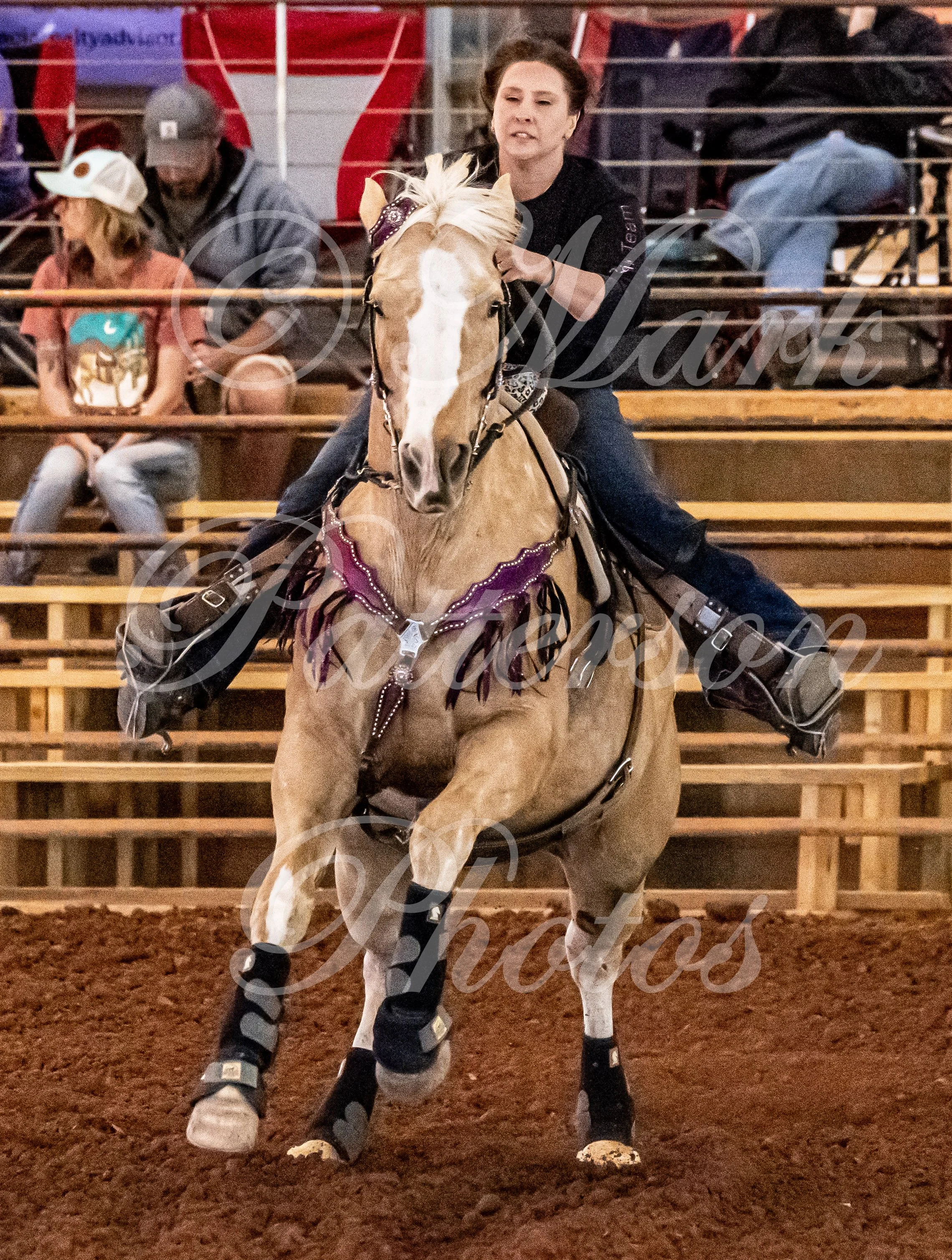 May 3, 2026, a barrel racing team competing at Latigo Farm in Landrum, SC. #13219