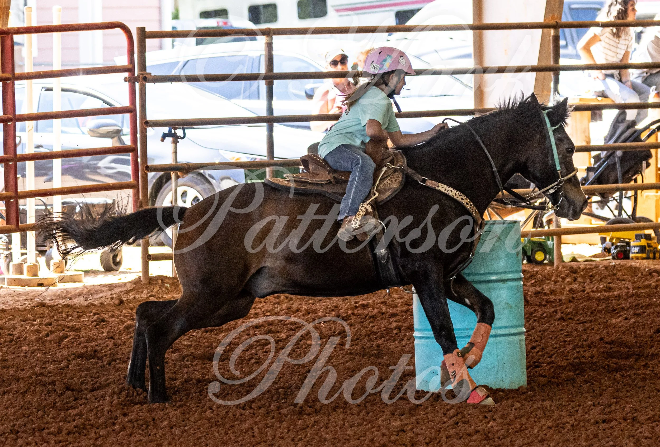 May 3, 2026, a barrel racing team competing at Latigo Farm in Landrum, SC. #11935