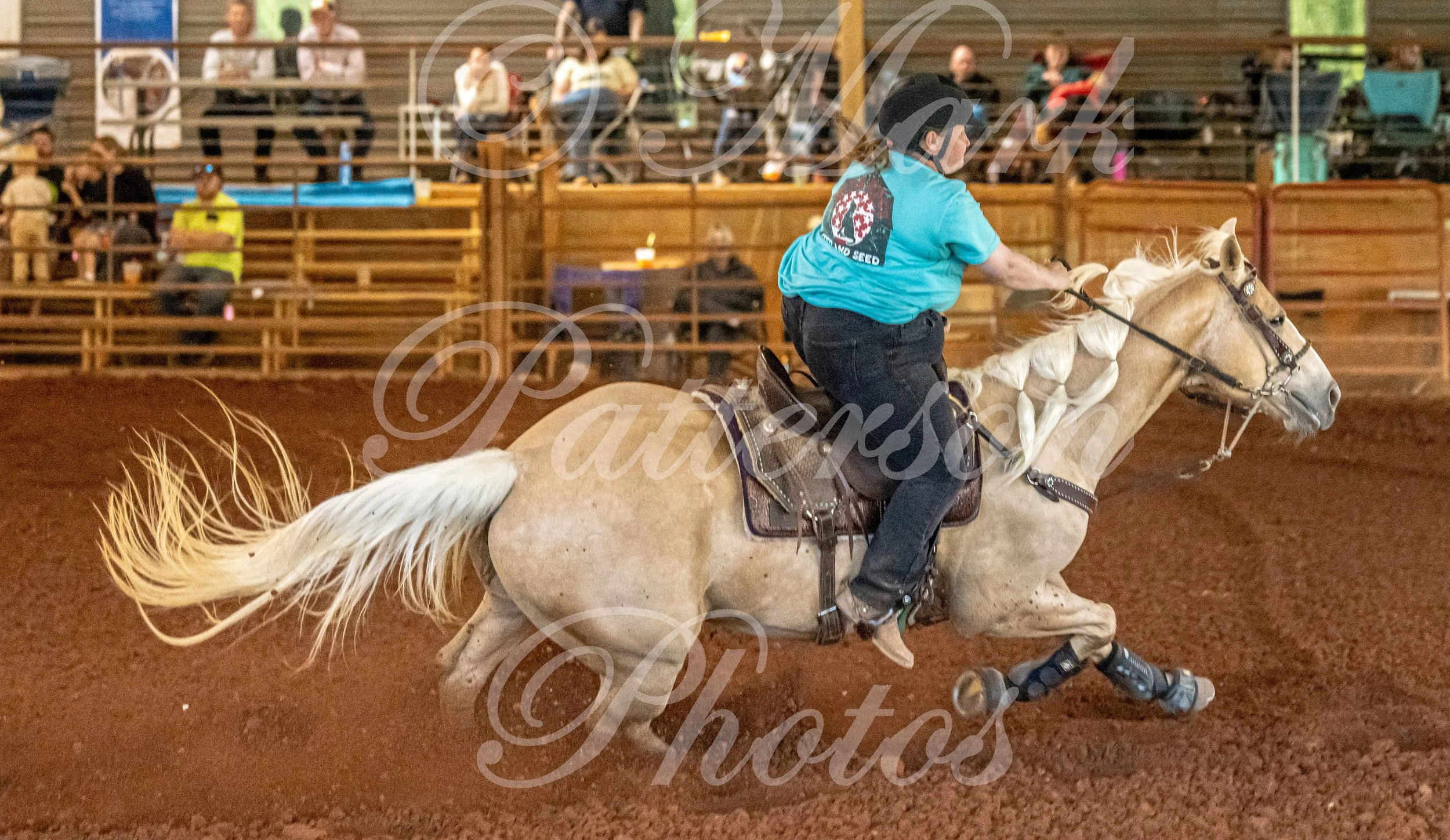 May 3, 2026, a barrel racing team competing at Latigo Farm in Landrum, SC. #12976