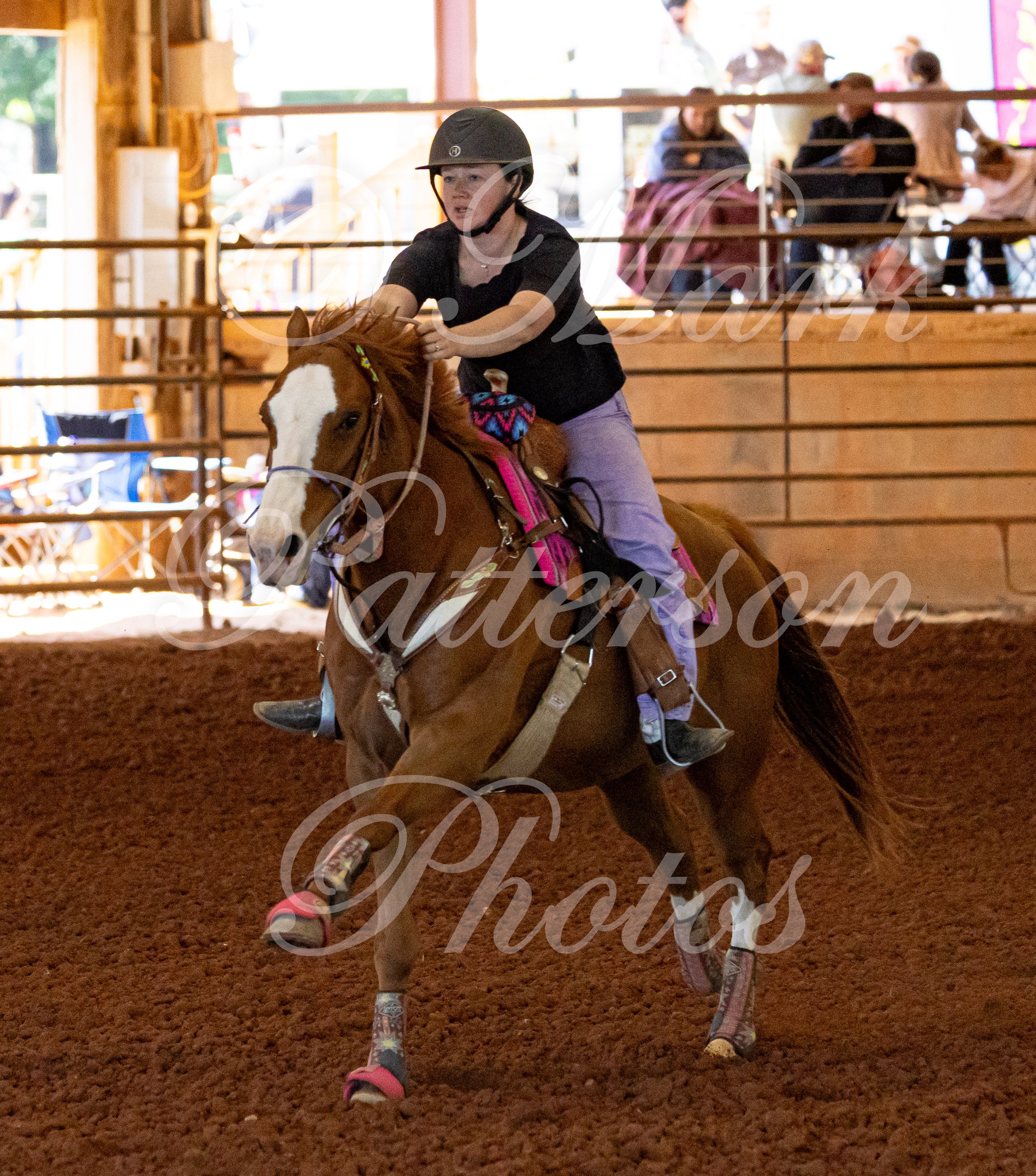 May 3, 2026, a barrel racing team competing at Latigo Farm in Landrum, SC. #11974