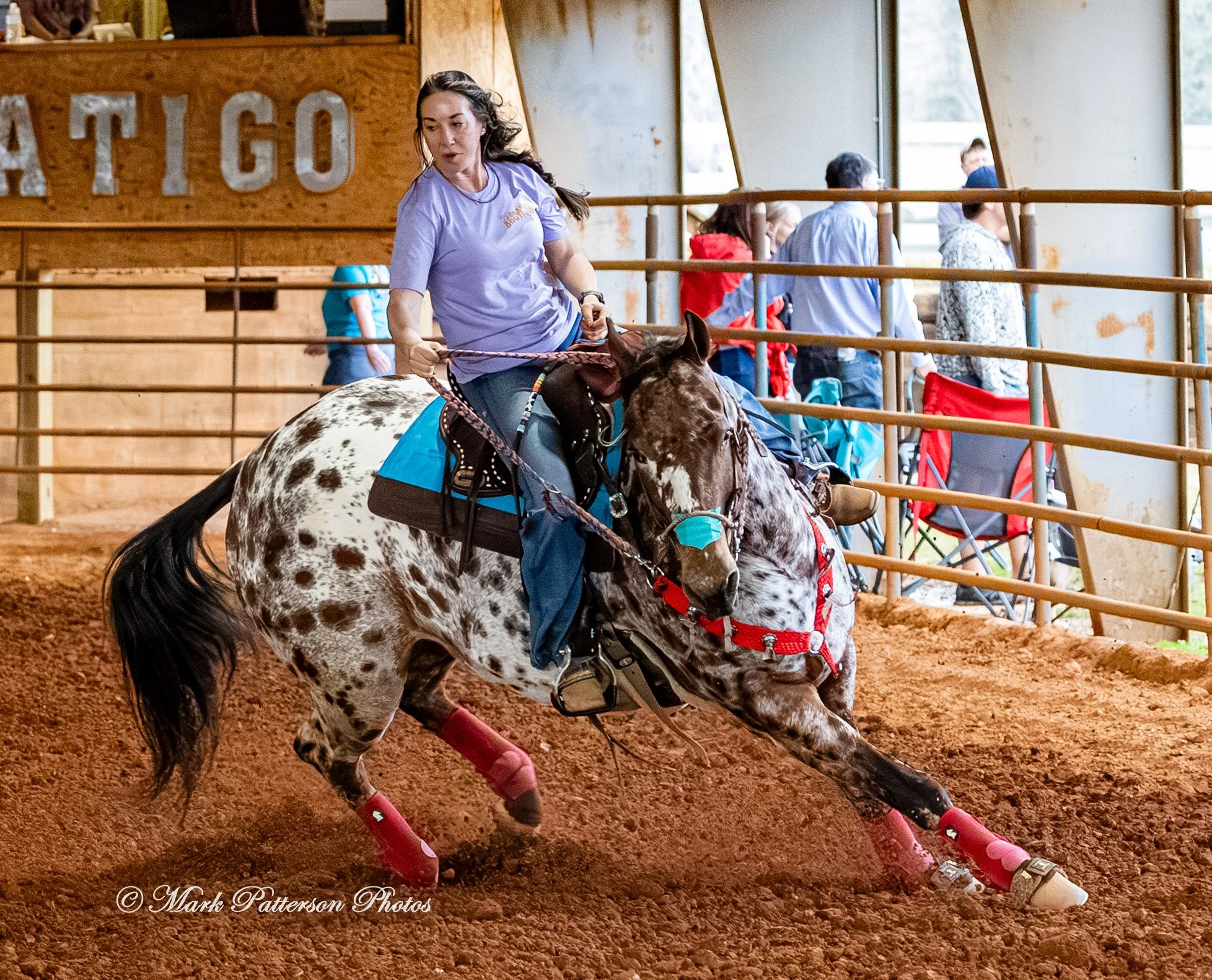 March 1, 2026, a barrel racing team competing at Latigo Farm in Landrum, SC. #26457