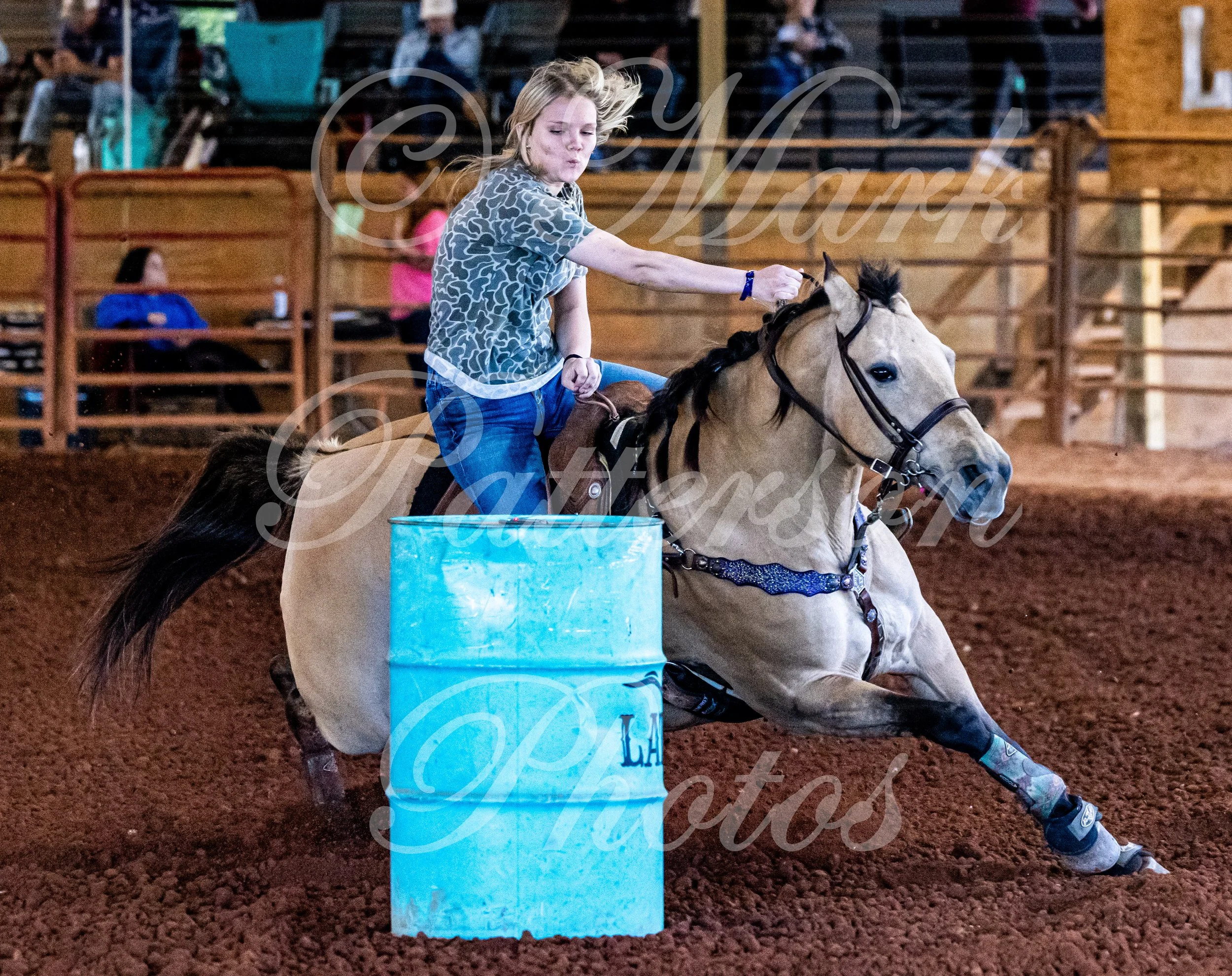 May 3, 2026, a barrel racing team competing at Latigo Farm in Landrum, SC. #11788