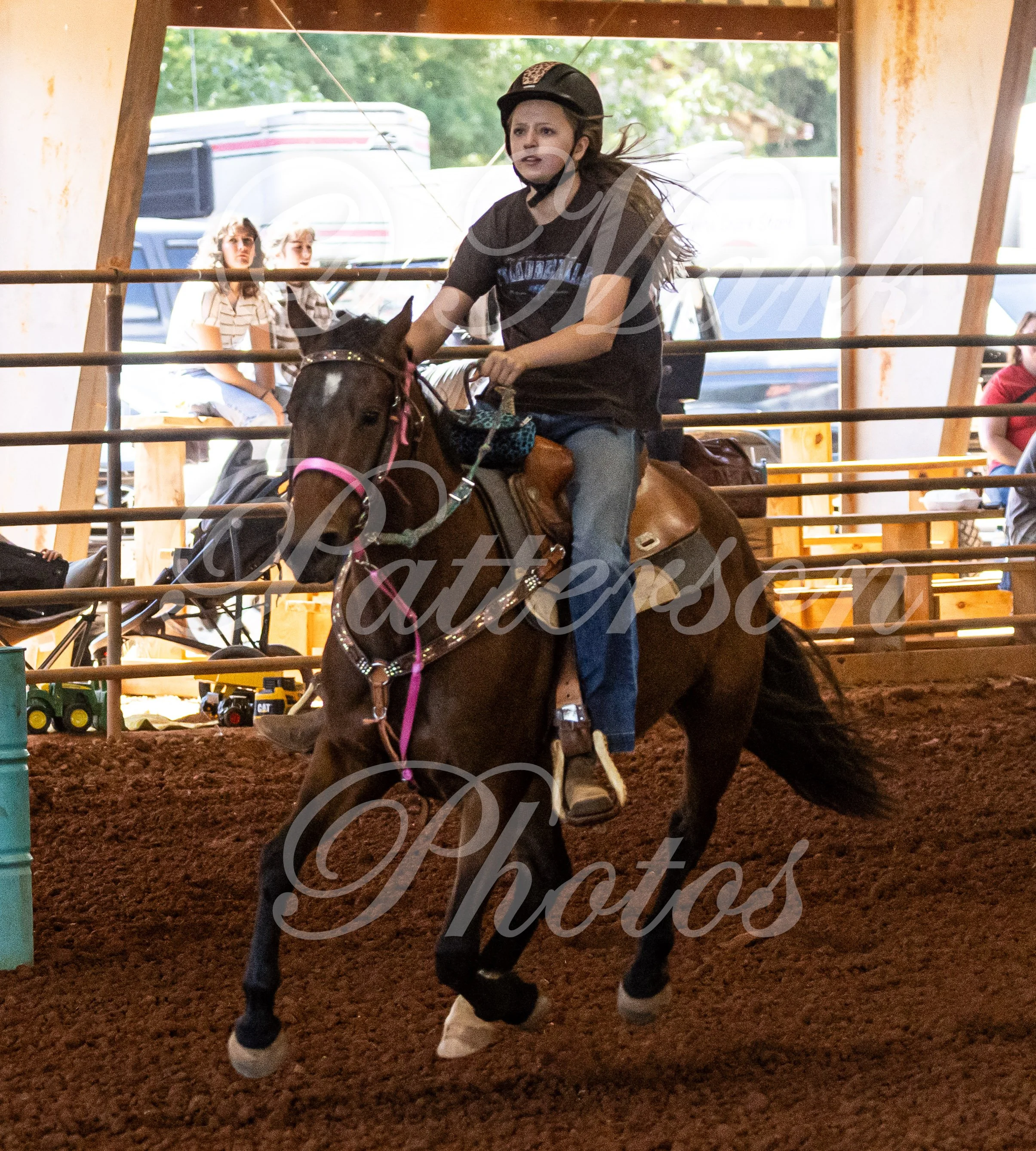 May 3, 2026, a barrel racing team competing at Latigo Farm in Landrum, SC. #11889