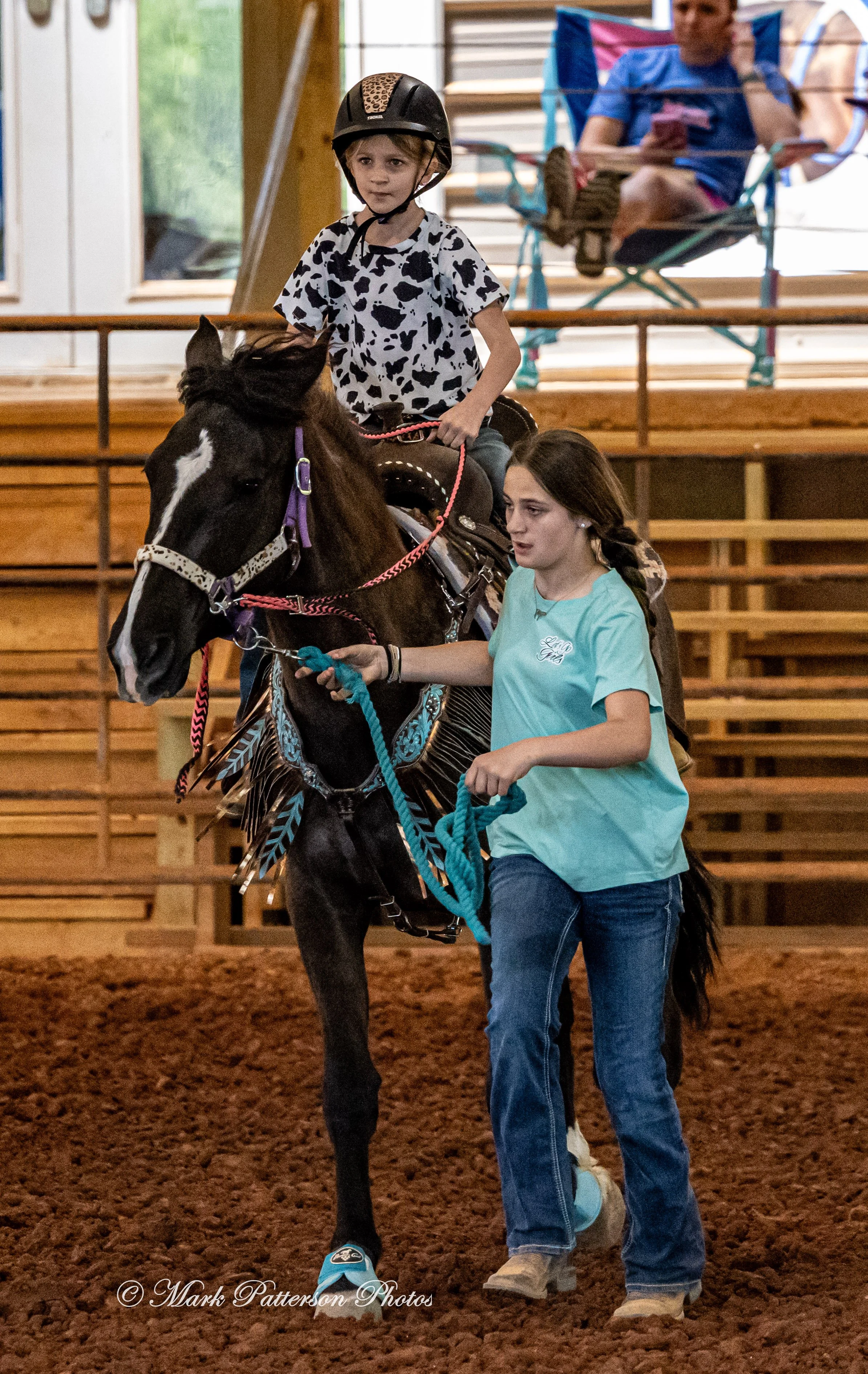 April 11, 2026, a barrel racing team competing at Latigo Farm in Landrum, SC. #1594