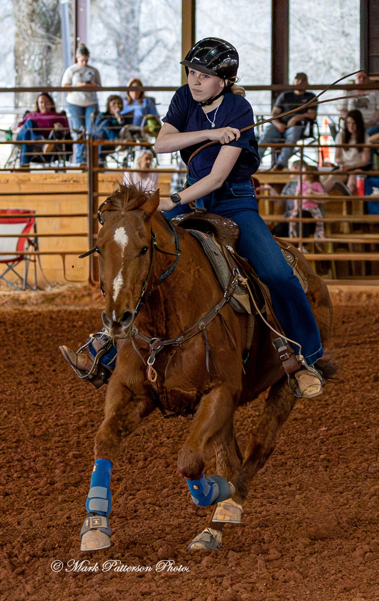 March 1, 2026, a barrel racing team competing at Latigo Farm in Landrum, SC. #26026