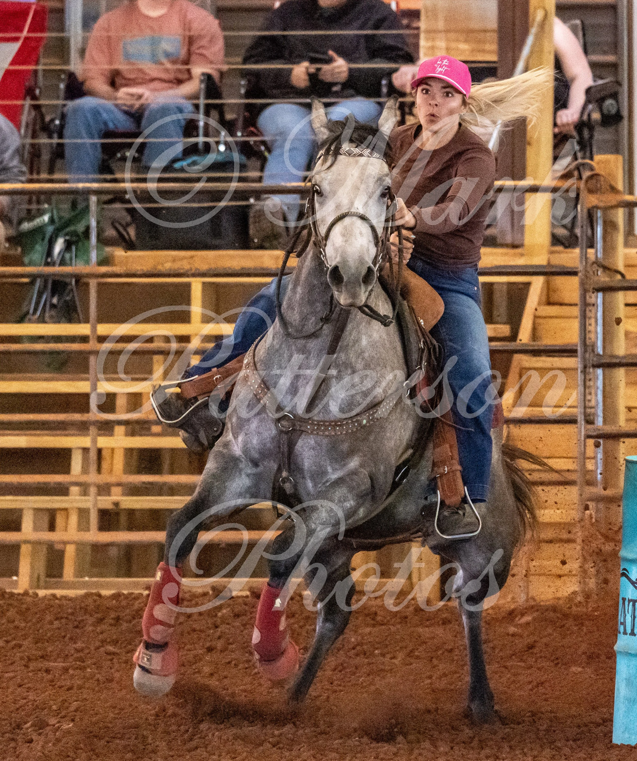 May 3, 2026, a barrel racing team competing at Latigo Farm in Landrum, SC. #12652