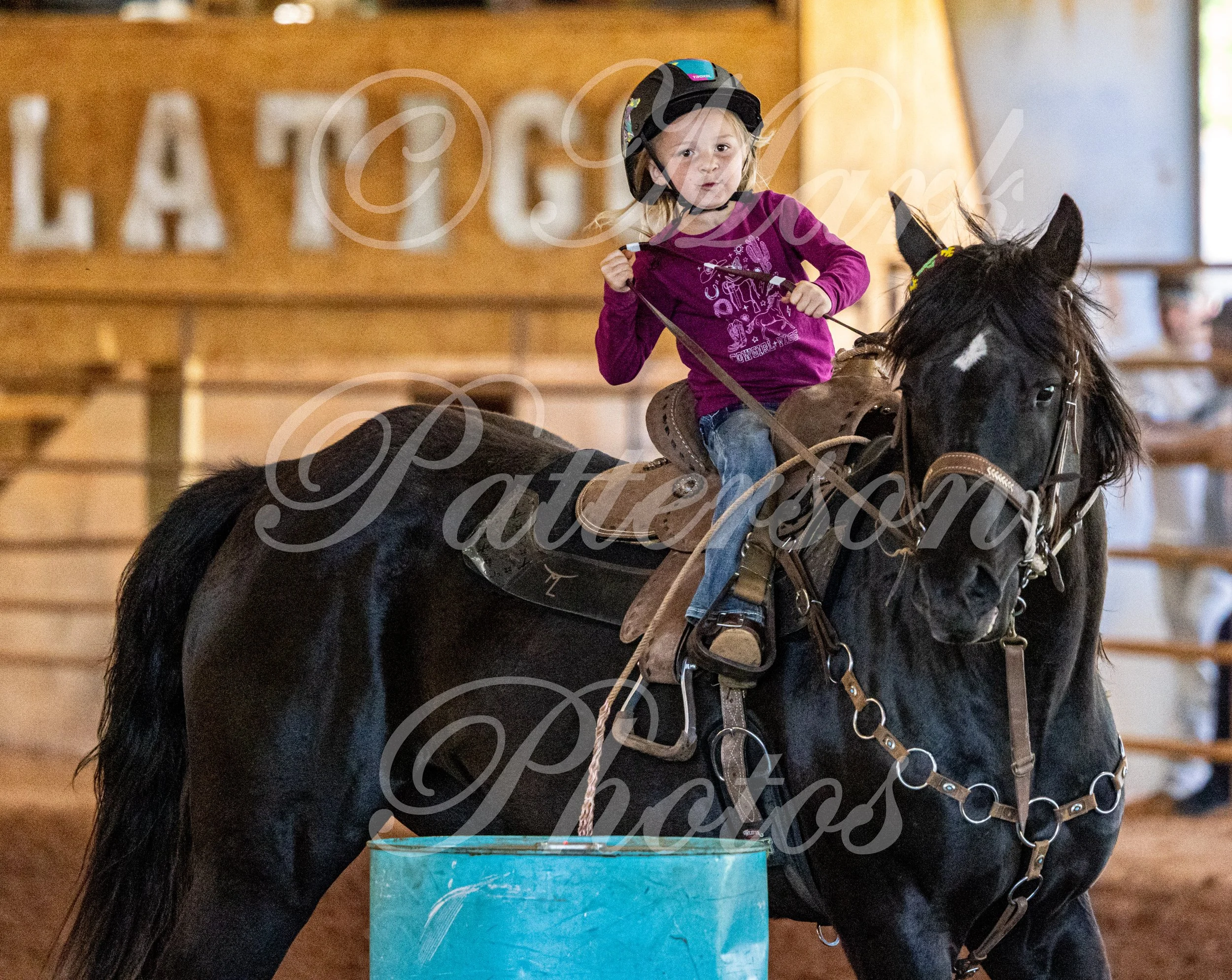 May 3, 2026, a barrel racing team competing at Latigo Farm in Landrum, SC. #11239