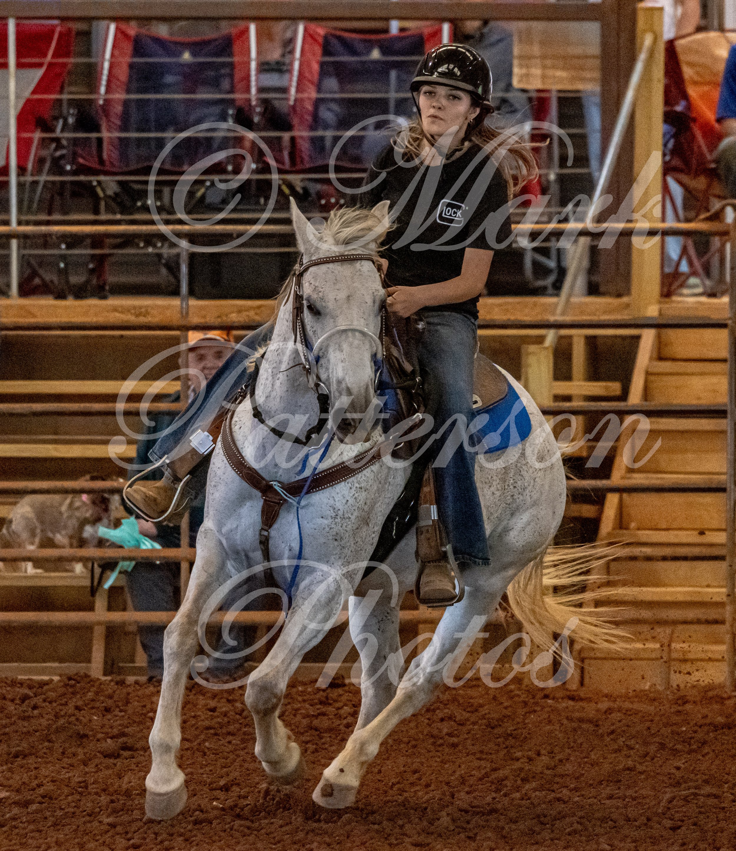 May 3, 2026, a barrel racing team competing at Latigo Farm in Landrum, SC. #11504