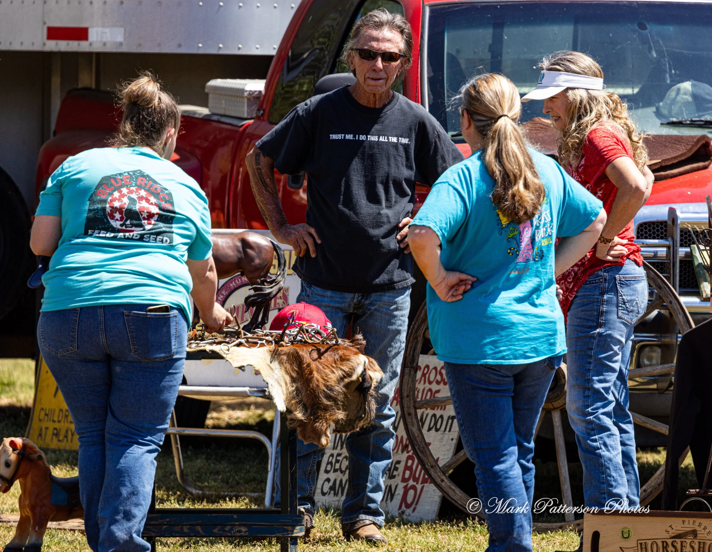 April 11, 2026, a barrel racing team competing at Latigo Farm in Landrum, SC. #1406