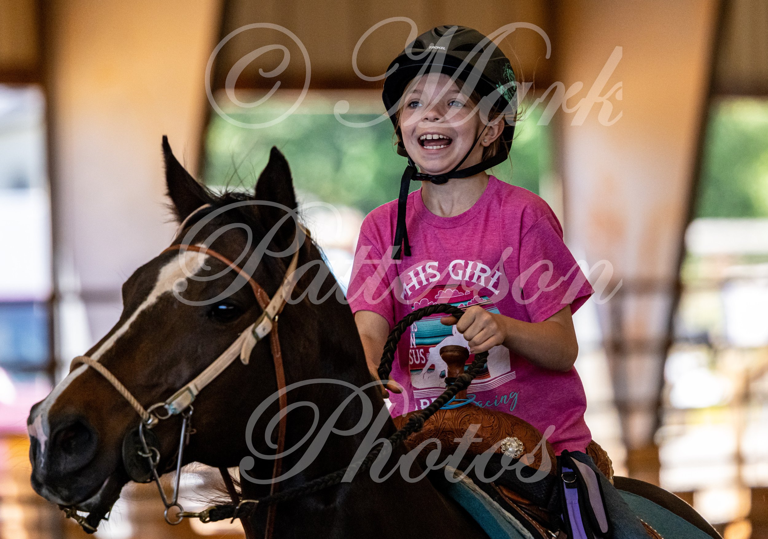 May 3, 2026, a barrel racing team competing at Latigo Farm in Landrum, SC. #10984