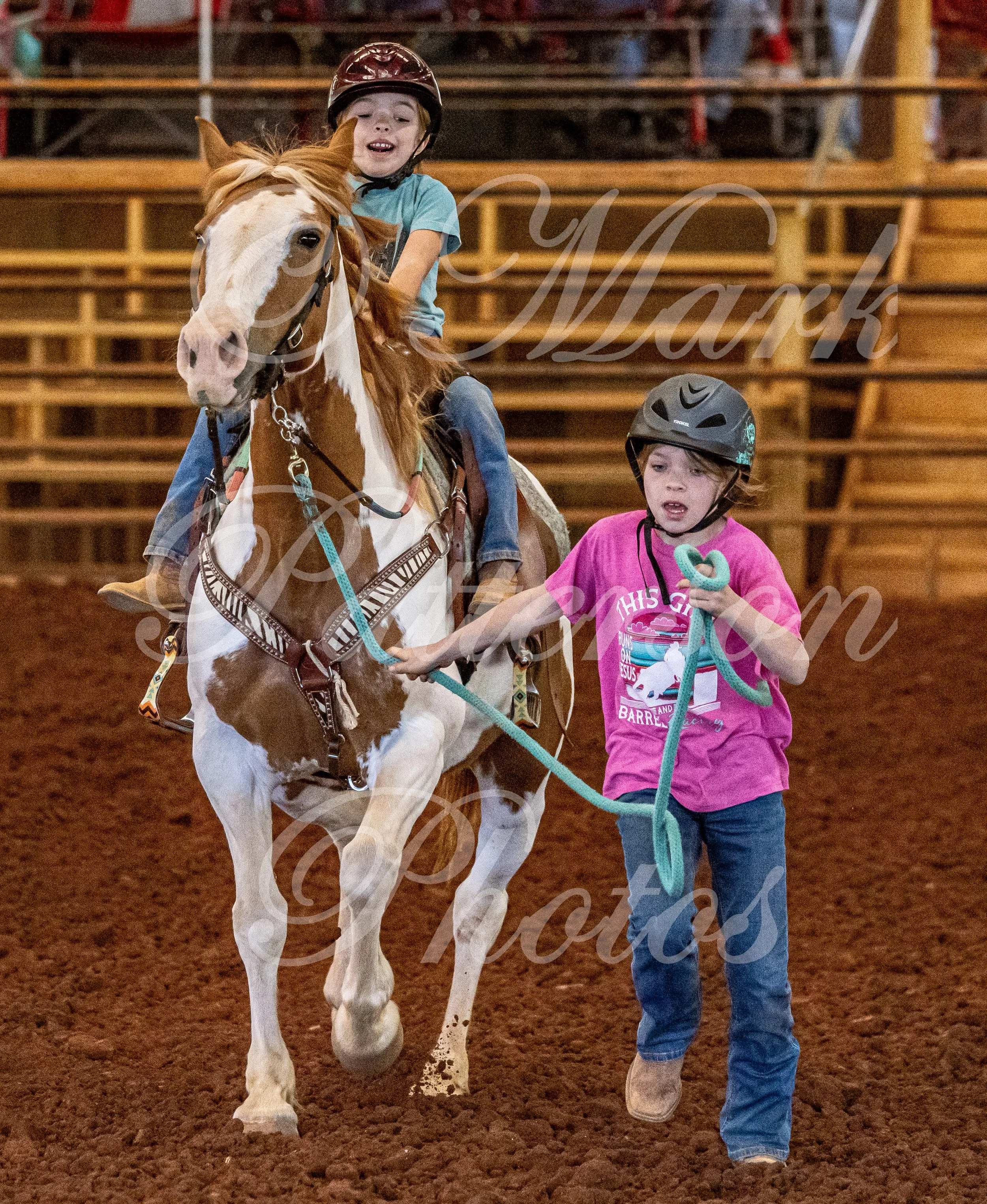 May 3, 2026, a barrel racing team competing at Latigo Farm in Landrum, SC. #11337