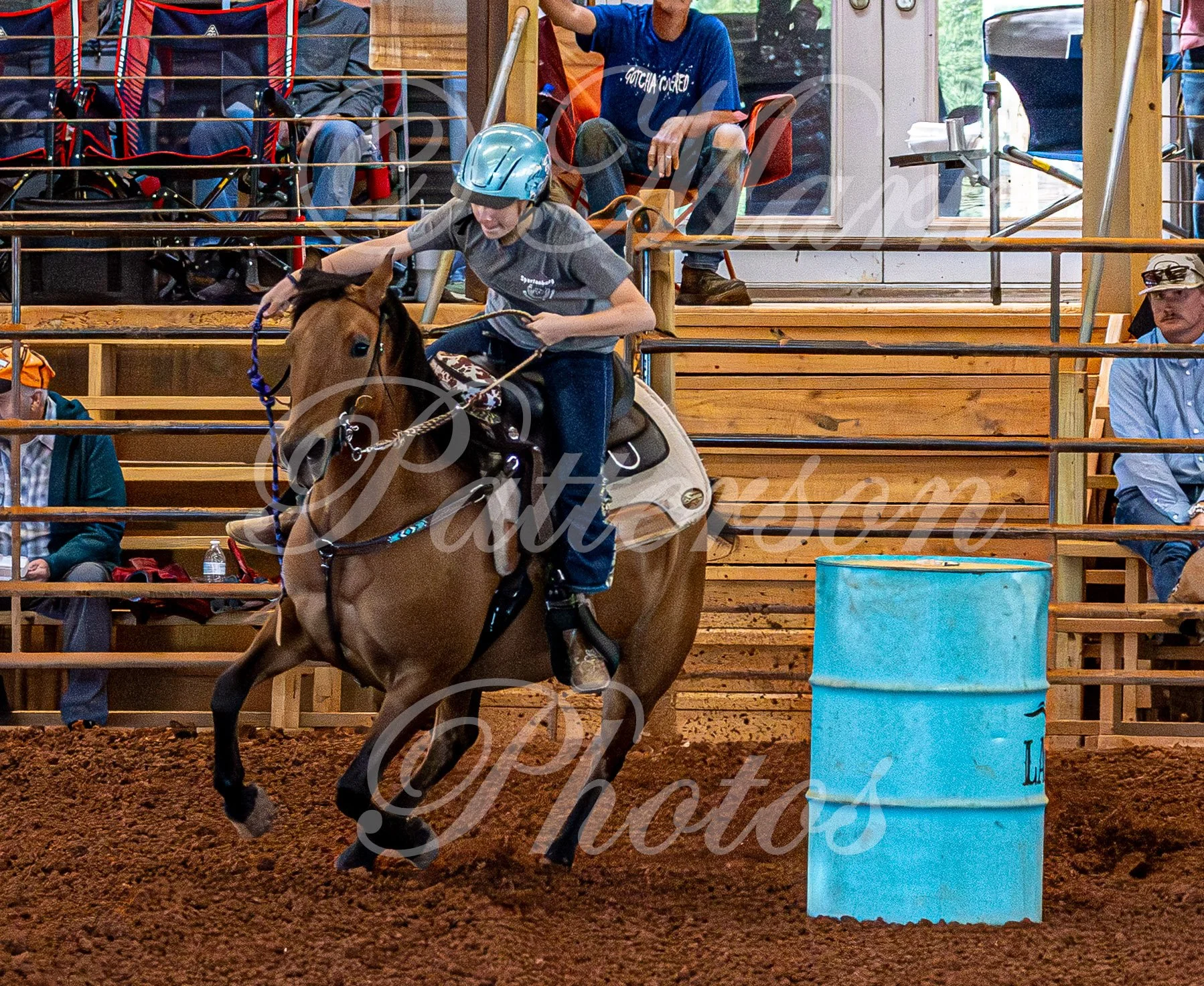 May 3, 2026, a barrel racing team competing at Latigo Farm in Landrum, SC. #11607