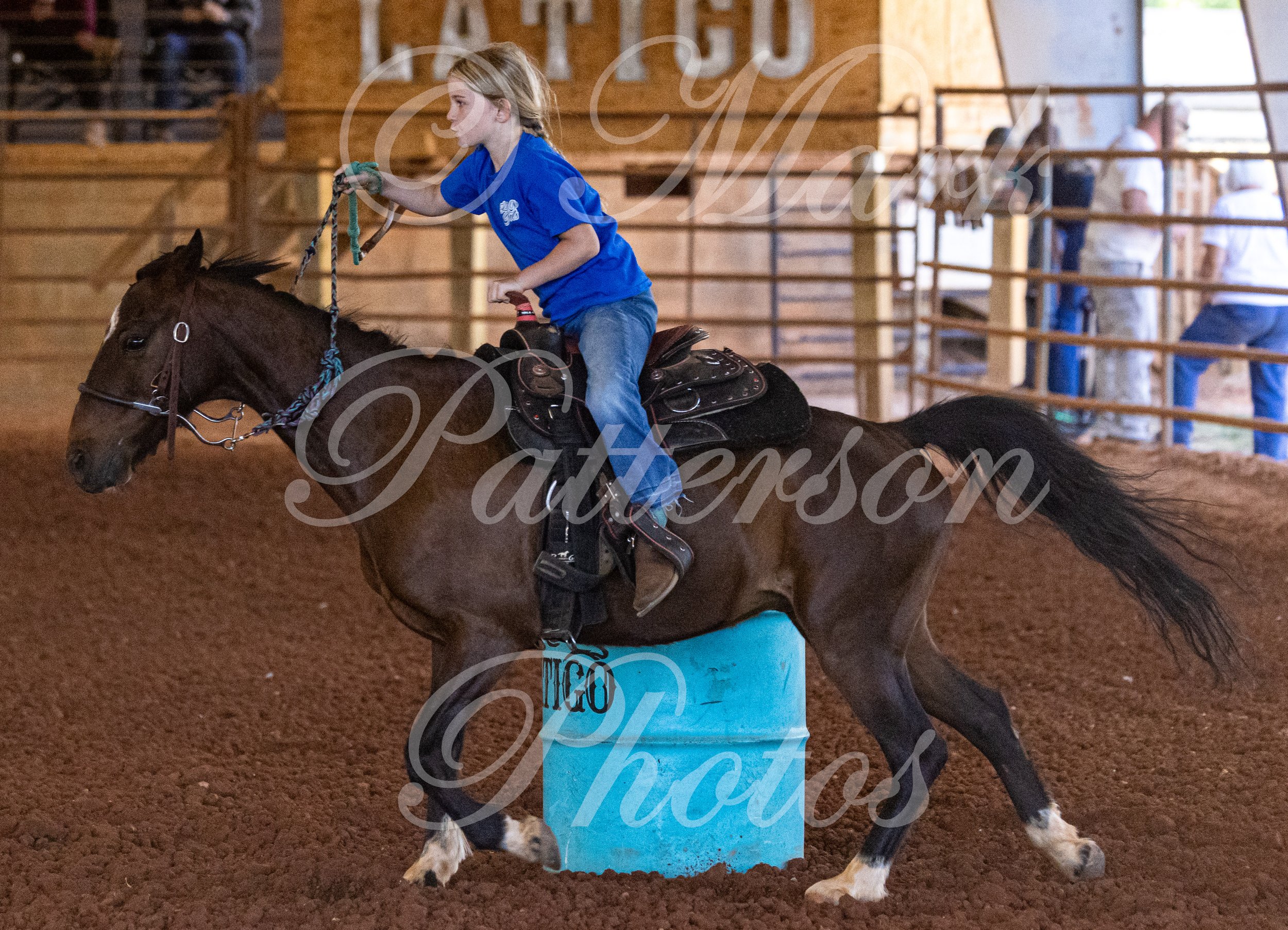 May 3, 2026, a barrel racing team competing at Latigo Farm in Landrum, SC. #11281