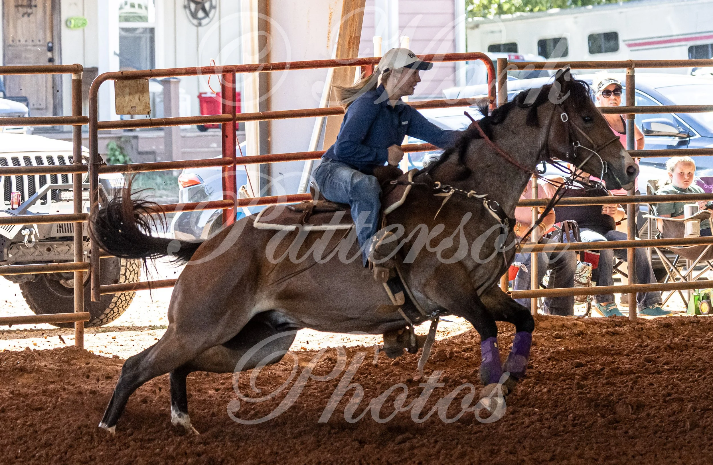 May 3, 2026, a barrel racing team competing at Latigo Farm in Landrum, SC. #12859