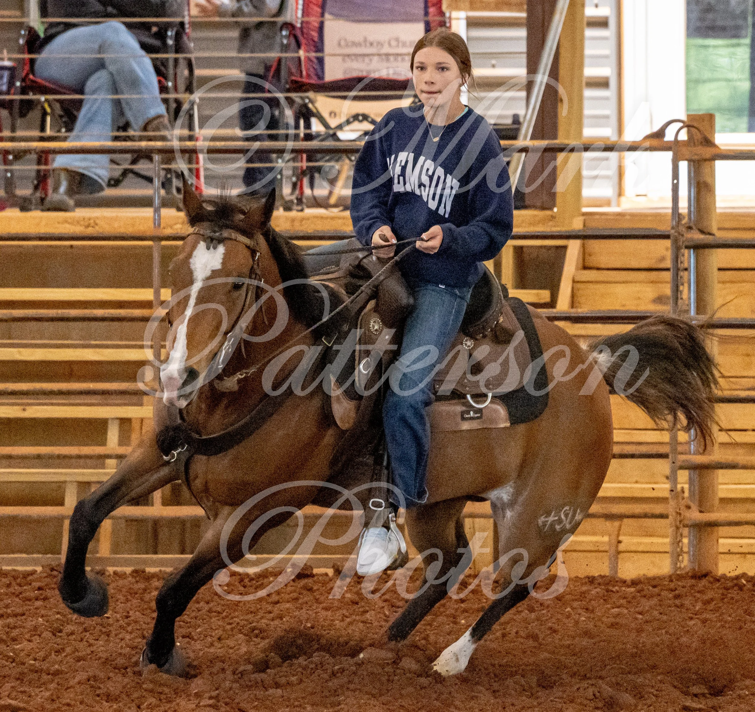 May 3, 2026, a barrel racing team competing at Latigo Farm in Landrum, SC. #10942
