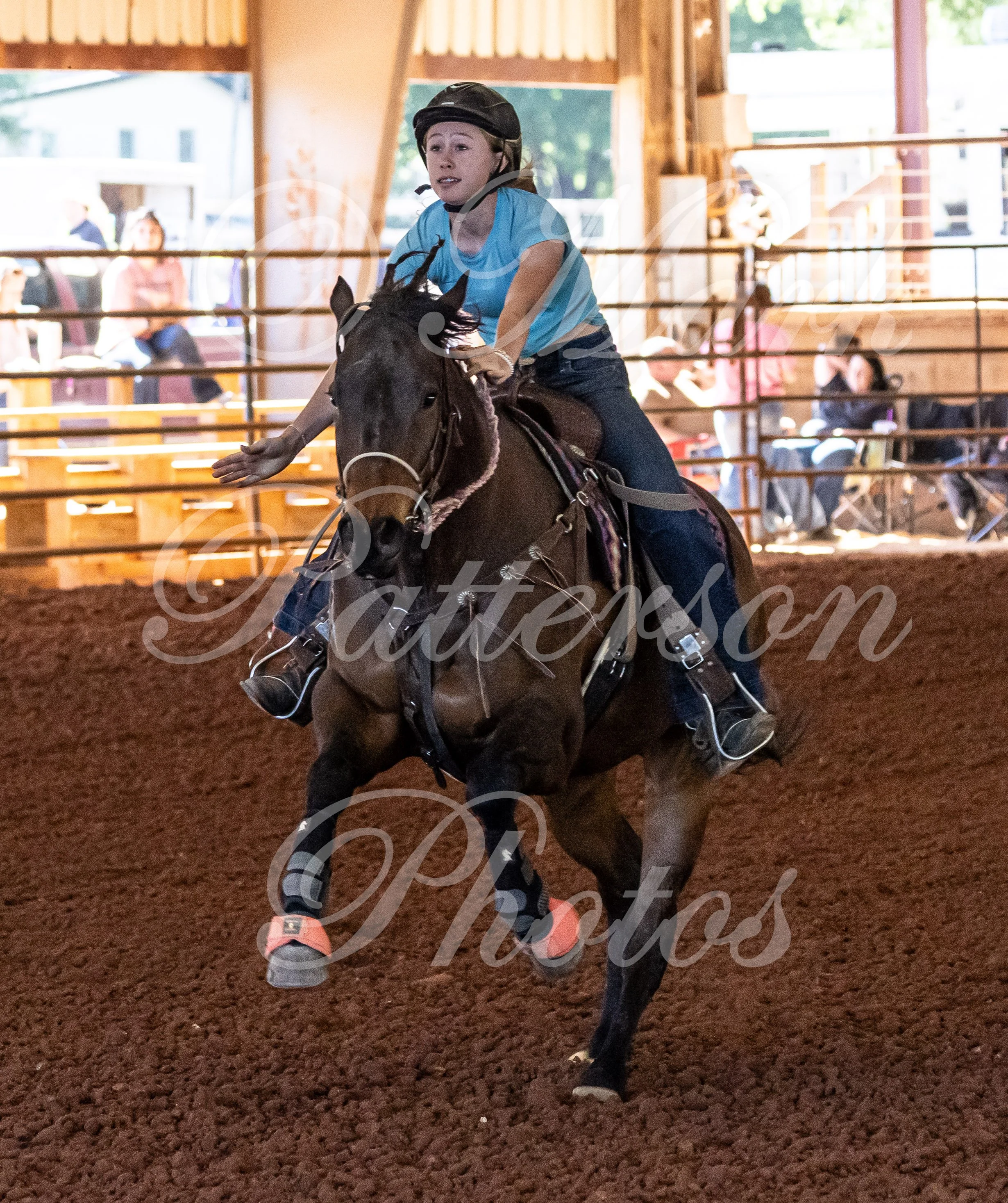 May 3, 2026, a barrel racing team competing at Latigo Farm in Landrum, SC. #12967