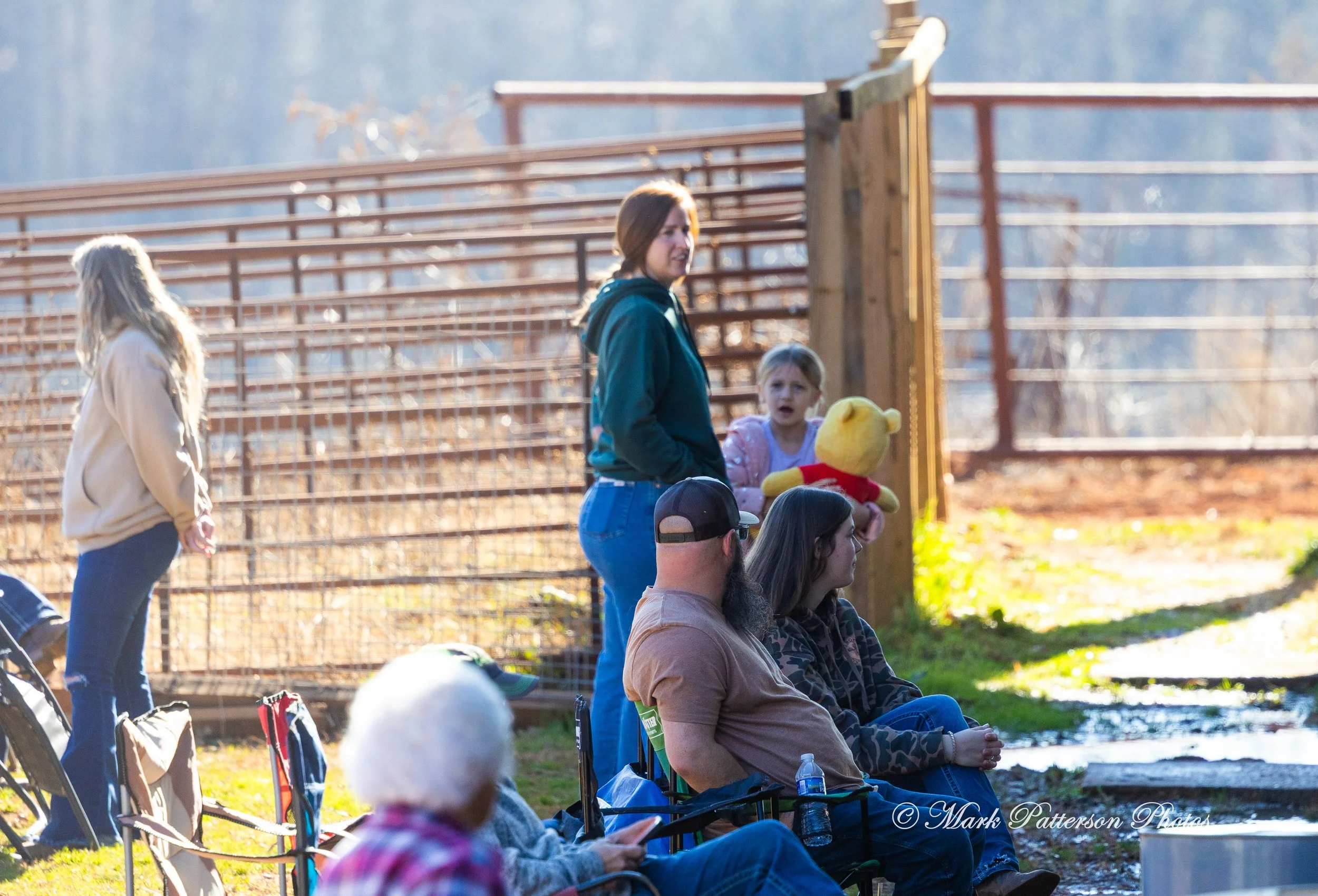 January 4, 2026, a barrel racing team competing at Latigo Farm in Landrum. #17114