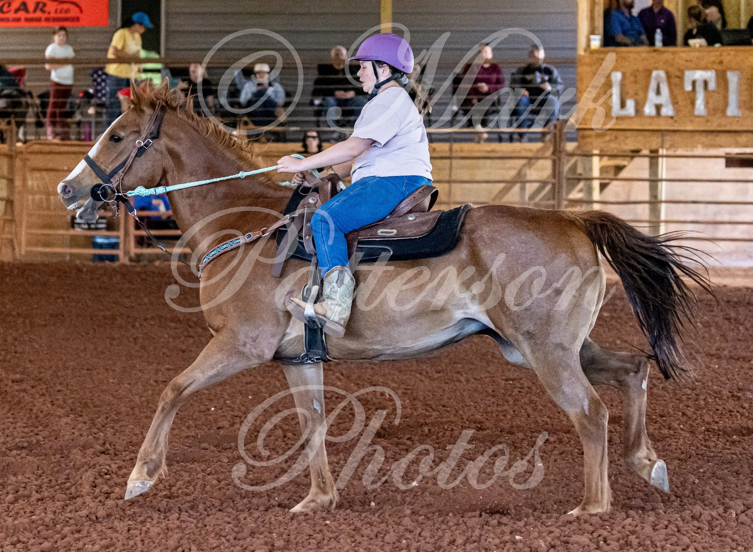 May 3, 2026, a barrel racing team competing at Latigo Farm in Landrum, SC. #11644