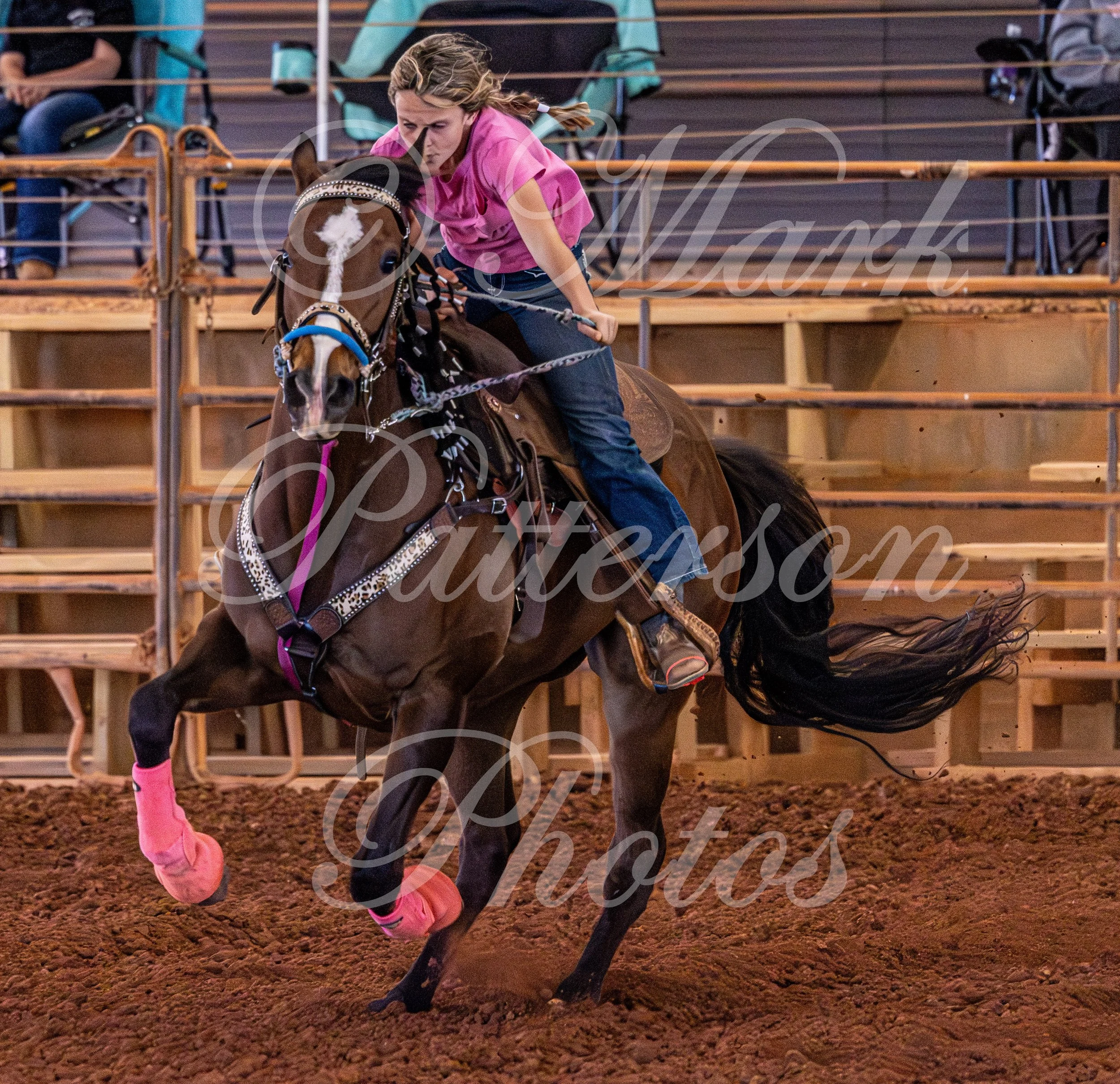 May 3, 2026, a barrel racing team competing at Latigo Farm in Landrum, SC. #11830