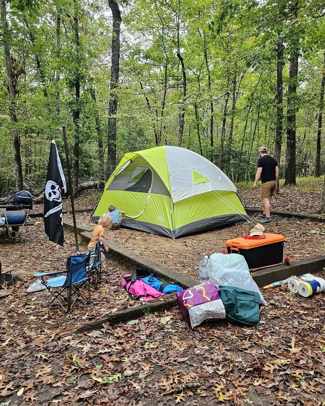 Last year we camped with the boys for the first time. We had a blast even though it rained. As seasoned campers, it was great to get out as a family&hellip;Matilda included! 🐶 🏕️ 🍁