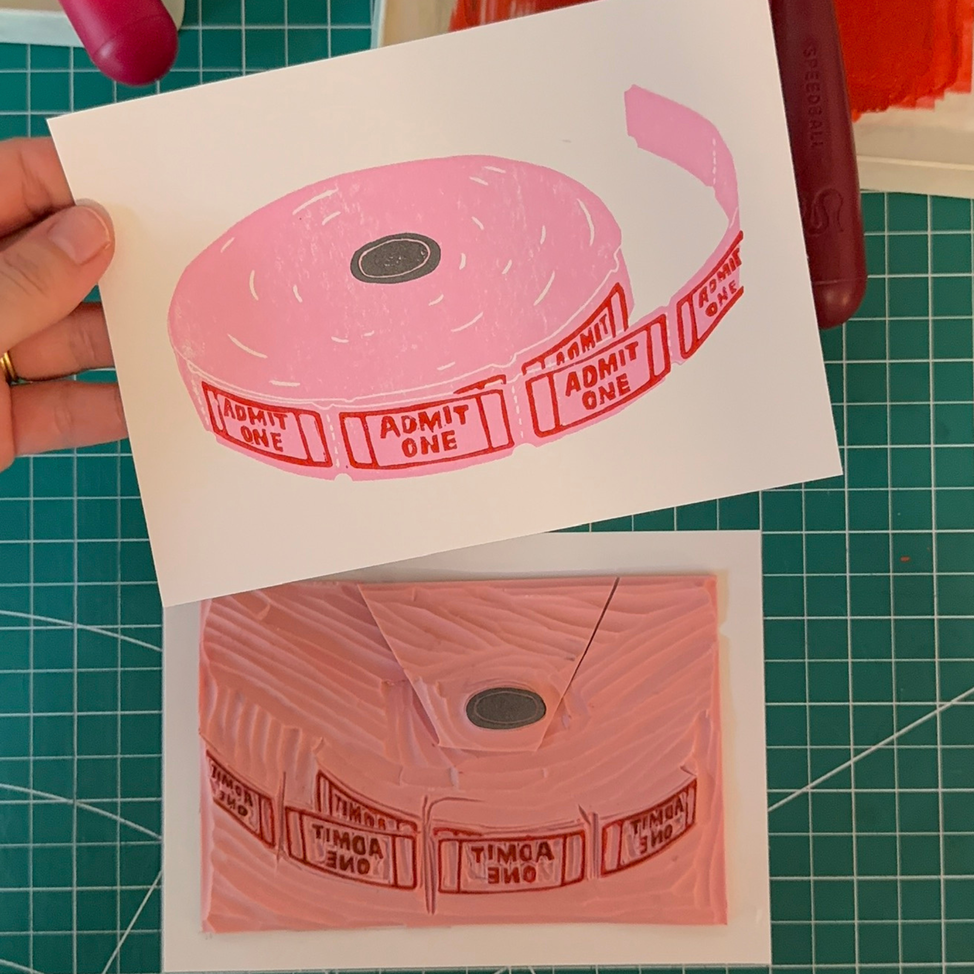 Admit One Ticket Print
