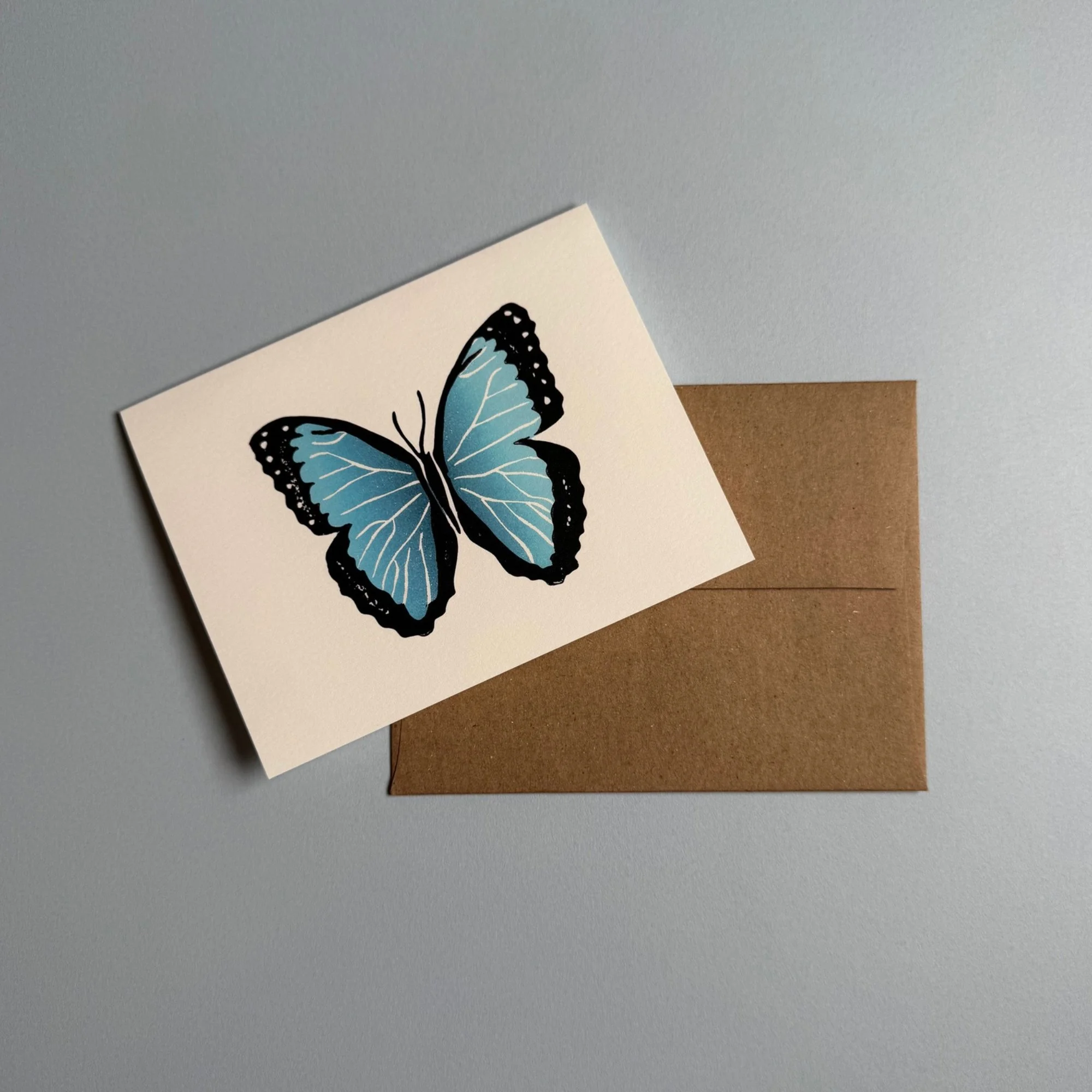 Morpho Butterfly Card