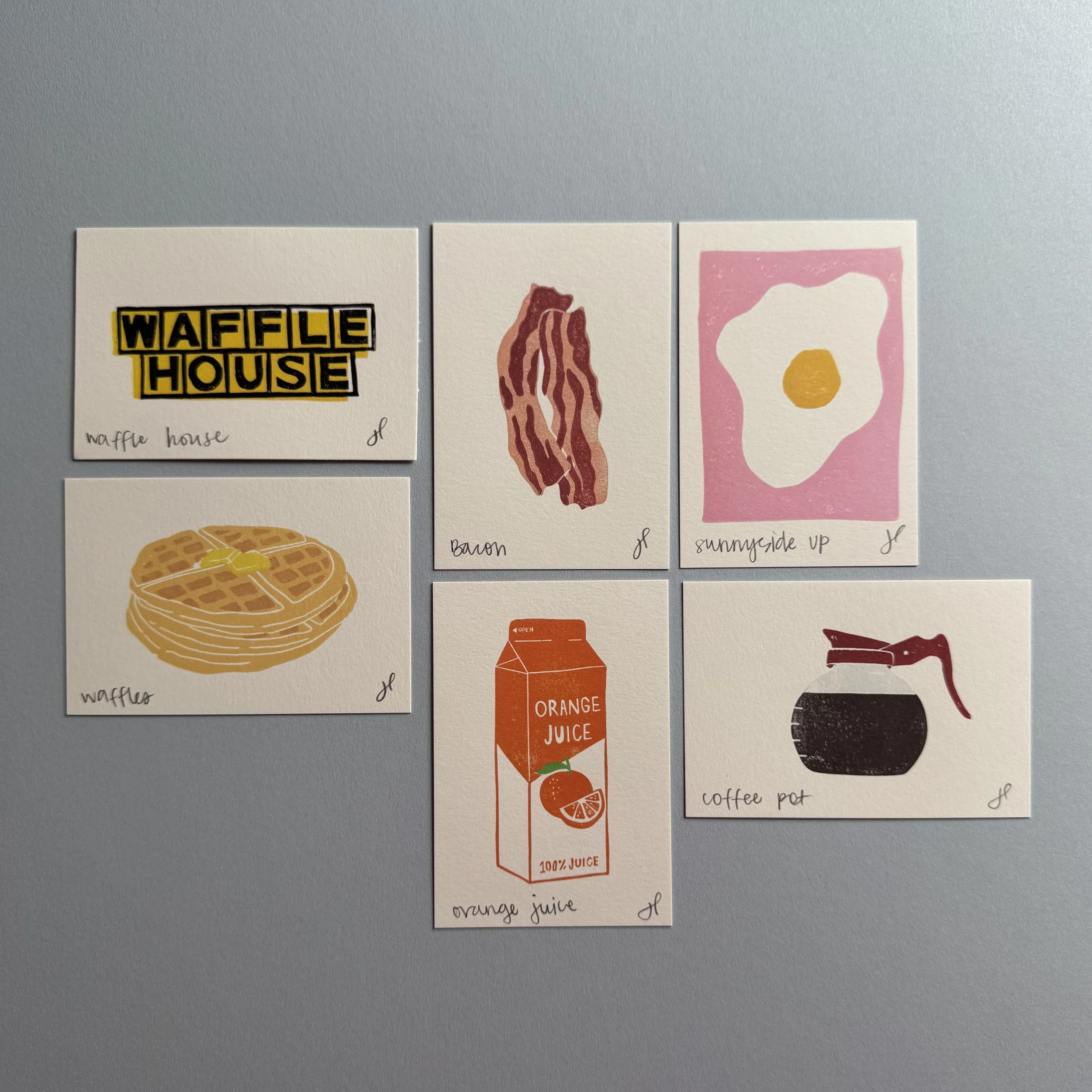 Breakfast Tiny Print Set