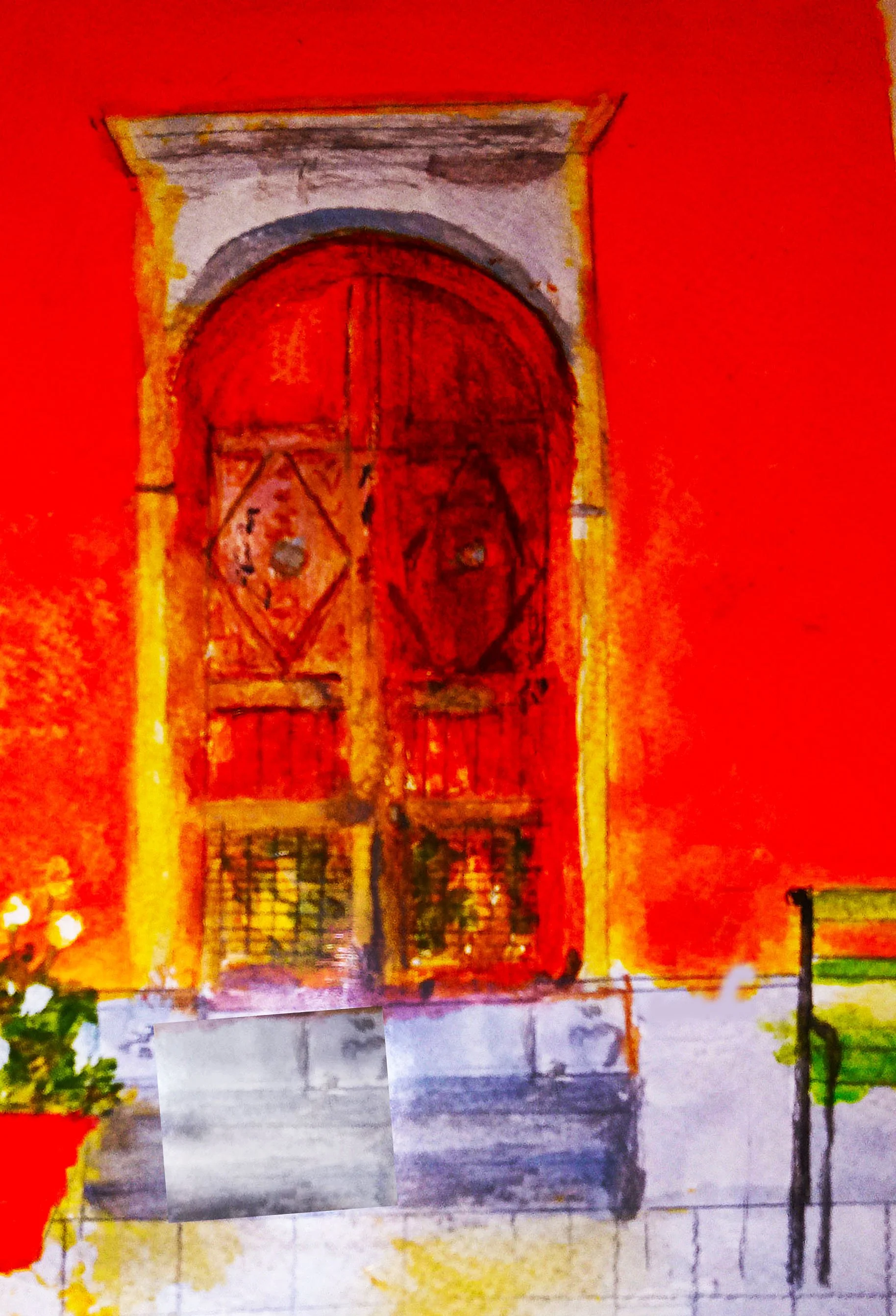 doorway 2 watercolor print