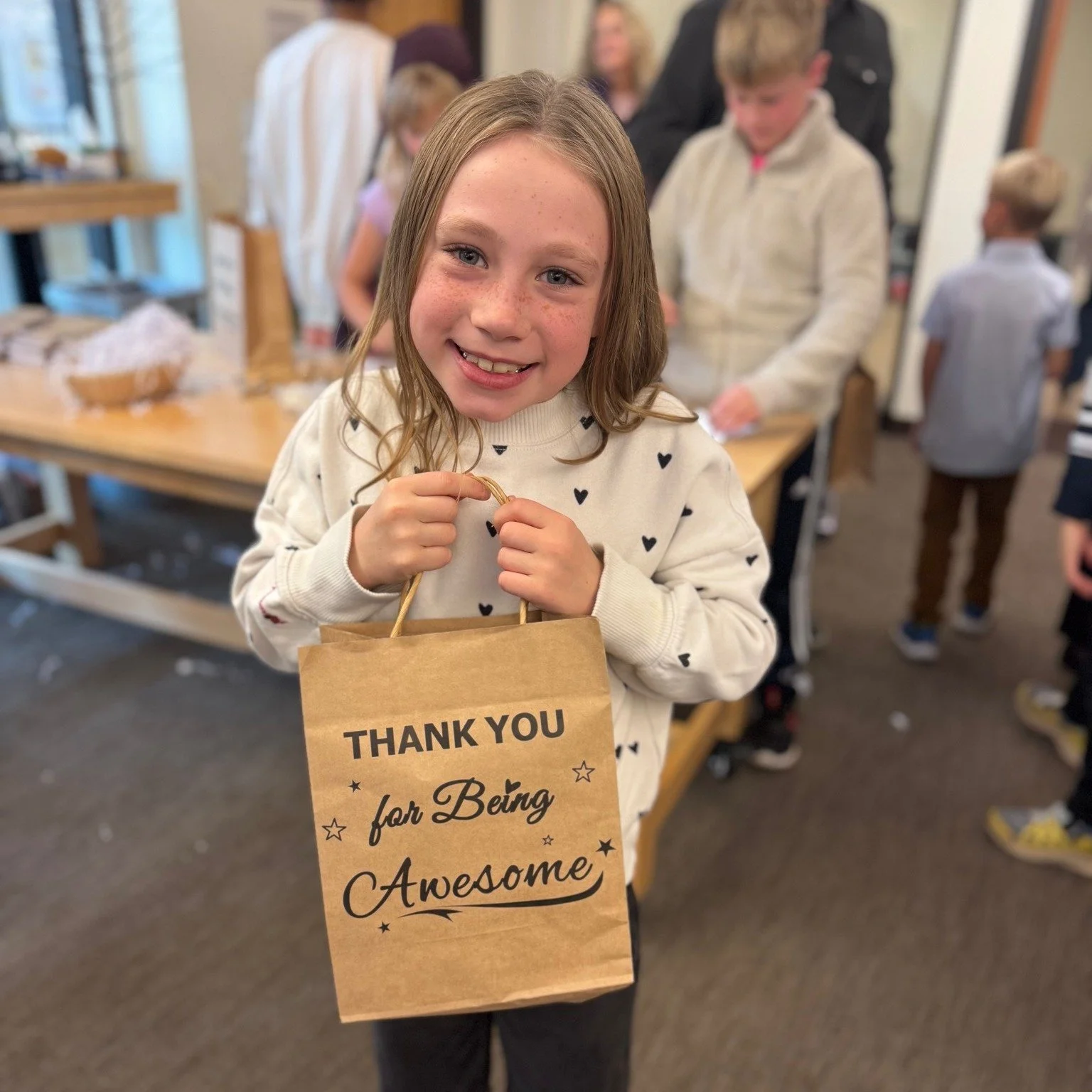 At our last Gratitude Project session, the kids made &ldquo;gratitude goodie bags&rdquo; for a hidden helper in their world...someone they see, but might not always notice.  One boy chose his mailman.  And today, his mom sent me a photo&hellip; a han
