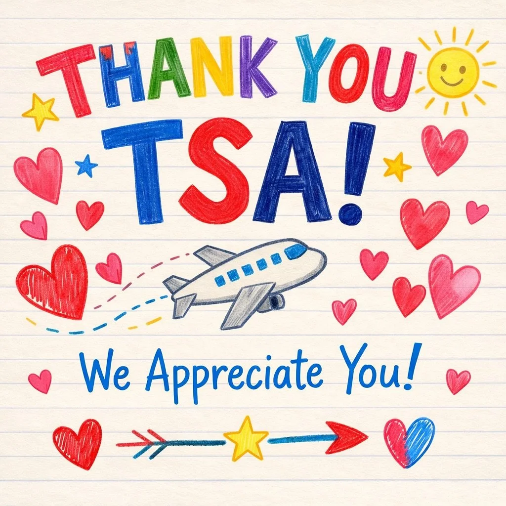 Something special is happening at @pdxairport this week ✈️

On Thursday, The Gratitude Project&hellip;with the help of an incredible community&hellip; will be showing appreciation to 120+ @tsa agents with breakfast, gas cards, and handwritten notes.
