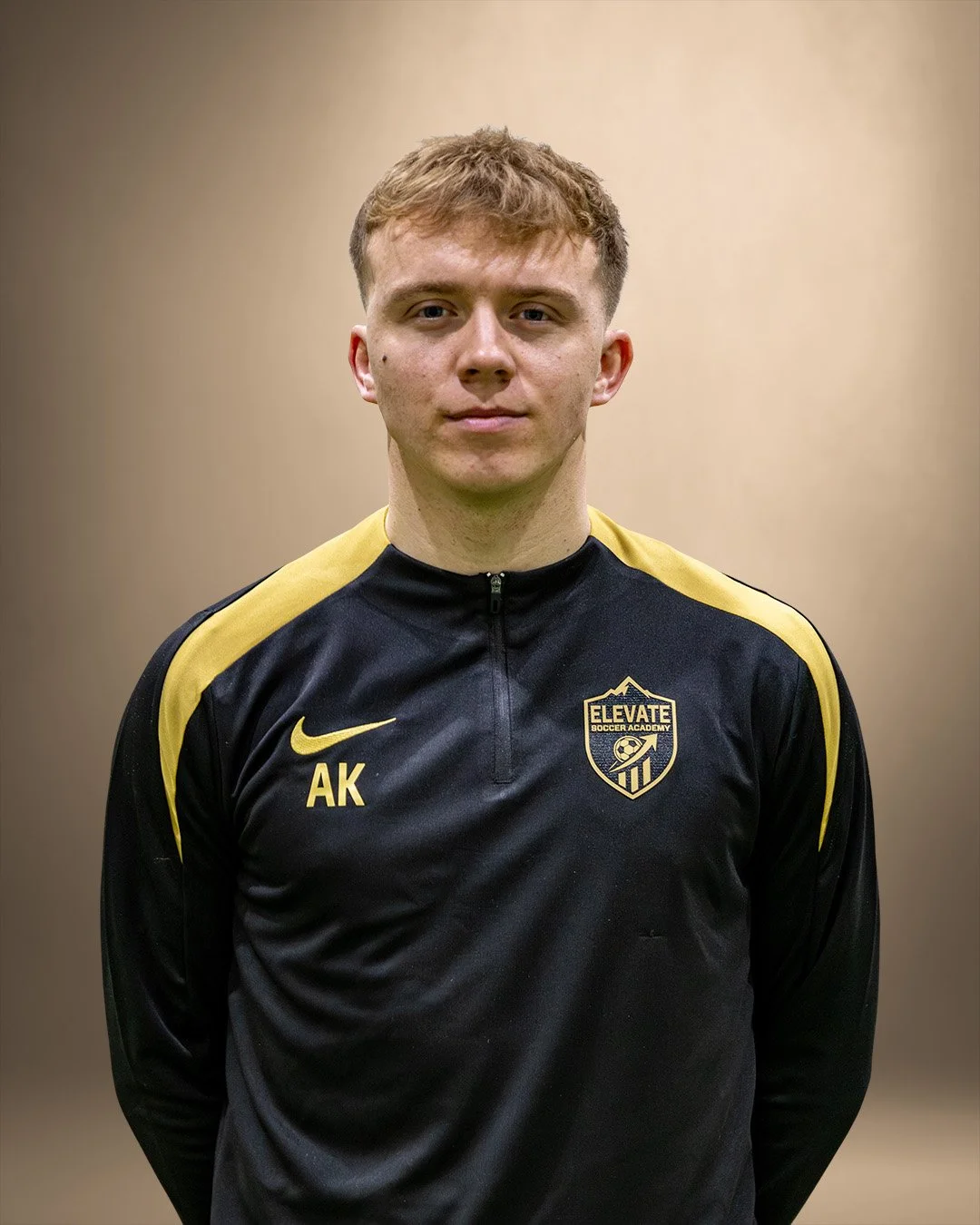 Alex Kemsley, soccer coach at Elevate Soccer Academy in Calgary, focused on developing game intelligence and technical ability