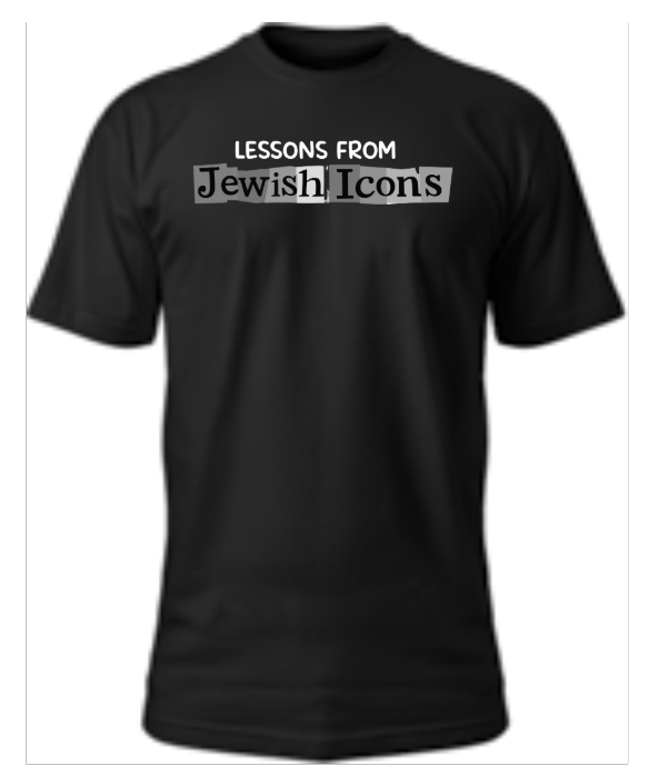 Jewish Icons T-shirt Black and White