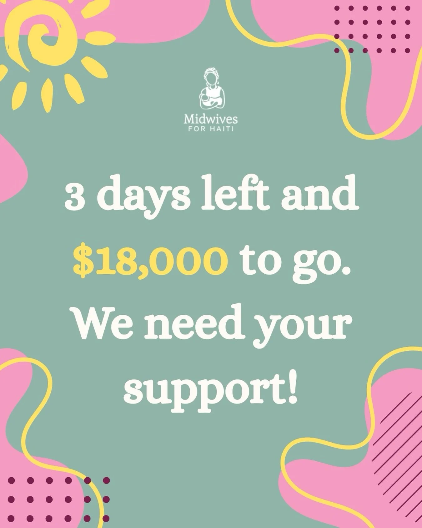 ☀️Message from our Executive Director:

For seven years, in my tenure at MFH, you have made this work possible. And we need you more than ever.

We are $18,000 short of our goal with three days left. That is nearly half of what it takes to keep our d