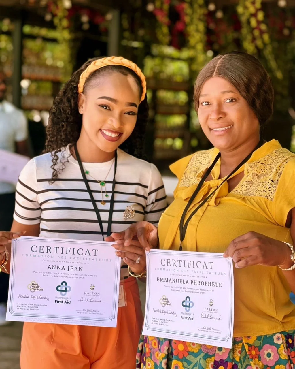 We are so excited to celebrate Midwives Miss Emmanuela and Miss Anna!

Last month, they participated in a weeklong training hosted by the @thedaltonfoundation , where they learned to lead Psychological First Aid seminars in their communities.
Over th