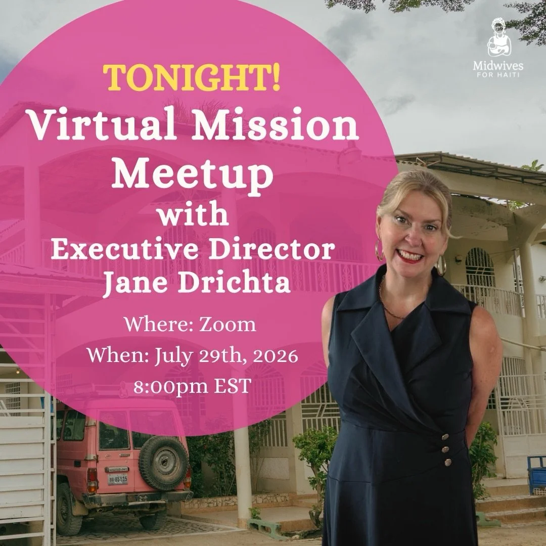 It&rsquo;s a BIG day at Midwives for Haiti!

First, join us TONIGHT for Mission Meetup with Executive Director Jane Drichta and our special guest, Miss Shedlene, Midwives for Haiti&rsquo;s Clinical Director and the first Haitian to lead our clinical 