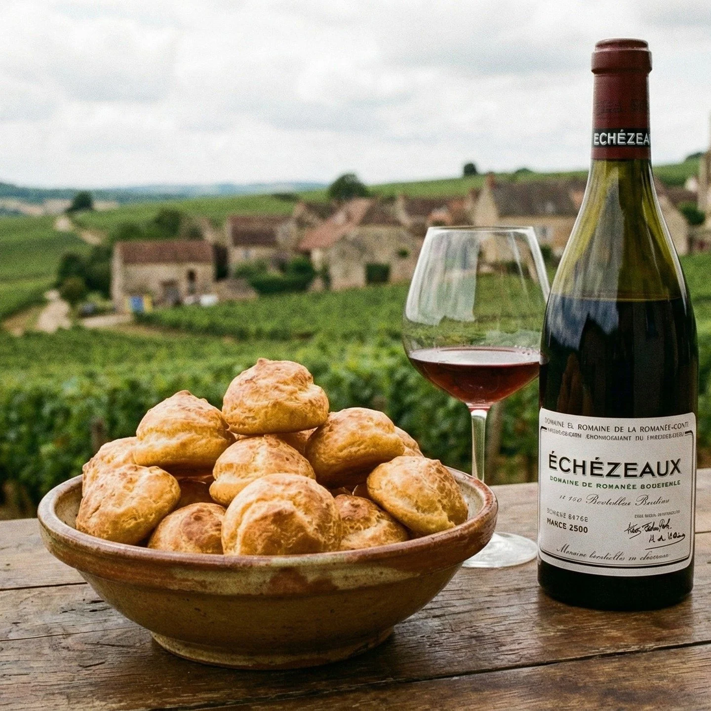 Ever wonder why goug&egrave;res are the "official" snack of Burgundy wine tastings? It&rsquo;s pure chemistry. 🧪🍷

The high fat content and savory saltiness of aged Comt&eacute; perform a specific task: they soften the tannins in red wine