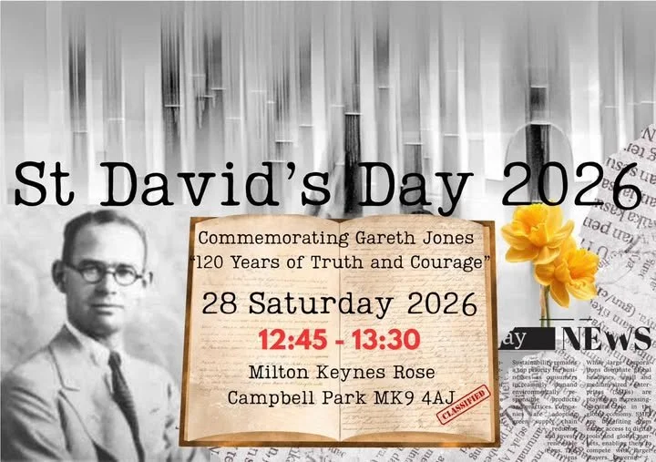 Ukrainian Community Joins Milton Keynes St David’s Day Celebration Honouring Gareth Jones