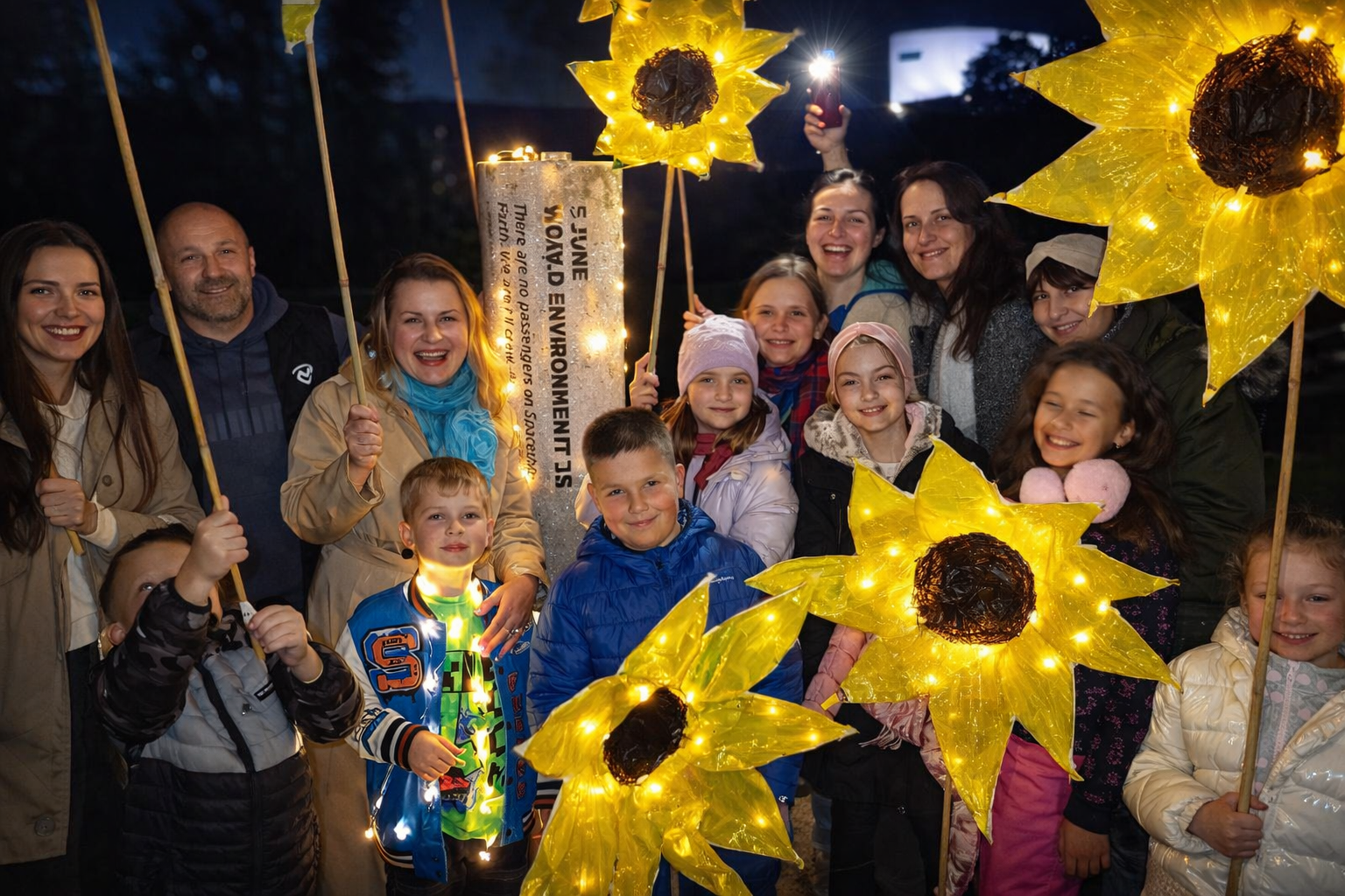 Ukraine Appeal and Sunflower Ukrainian School at the City of Code and Lights Festival 2024