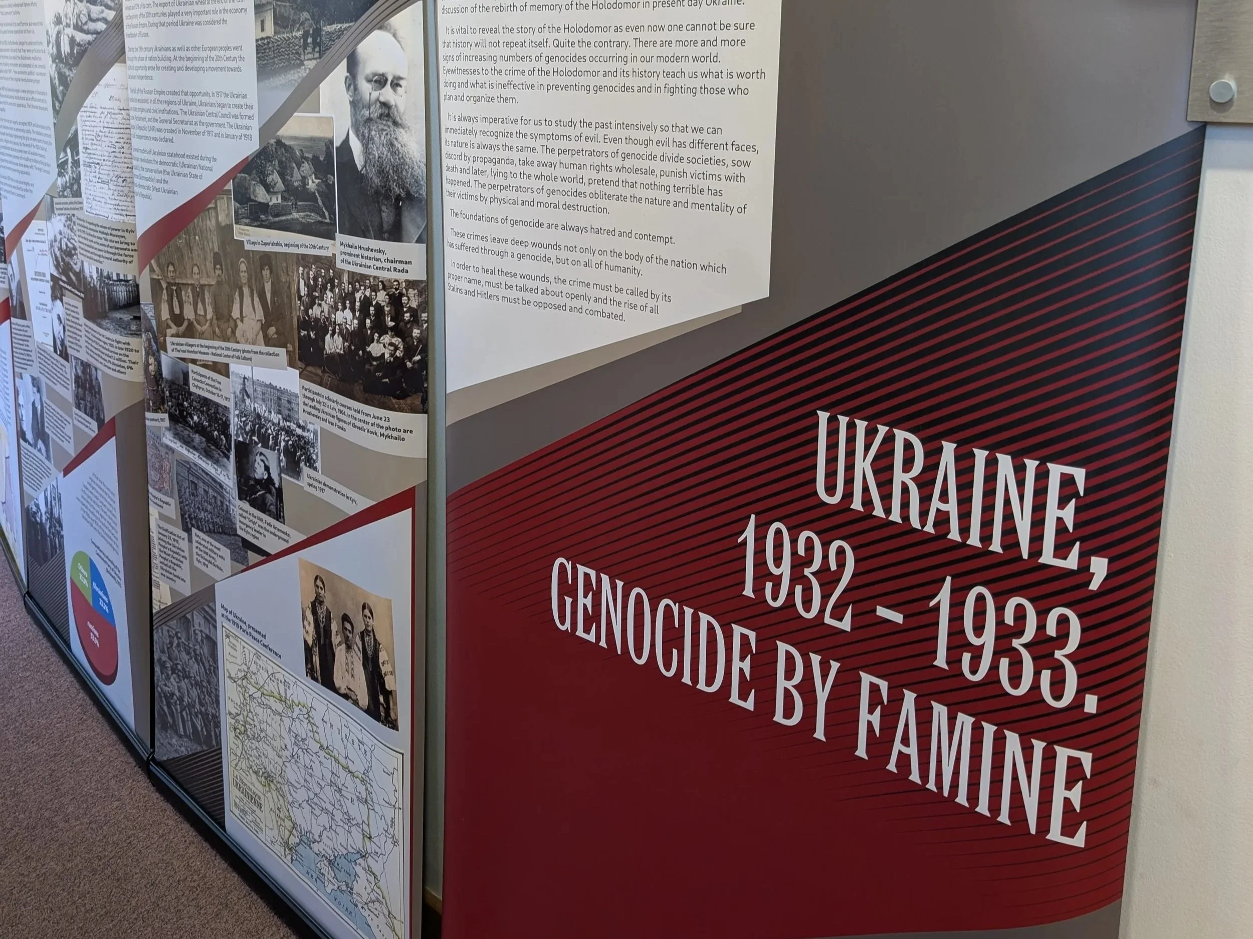 Ukraine Appeal Brings to Milton Keynes a Historical Exhibition on the Holodomor Previously Displayed in the UK Parliament