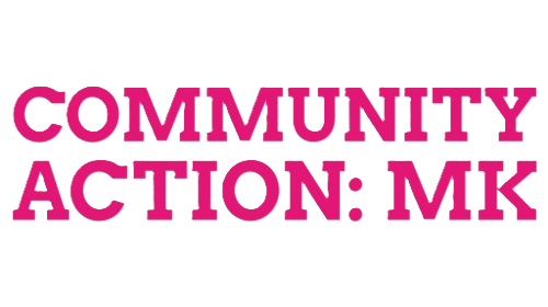 Community Action Milton Keynes logo in pink