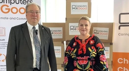 Computers for school in Ukraine