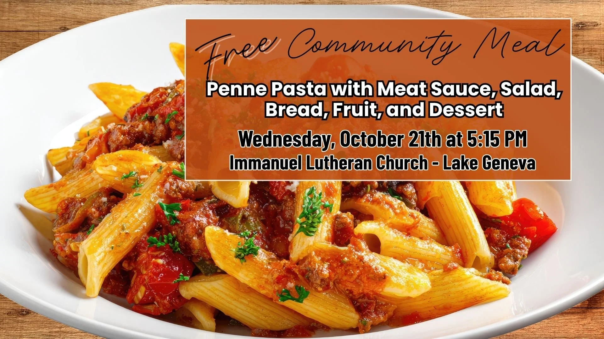 October Community Meal