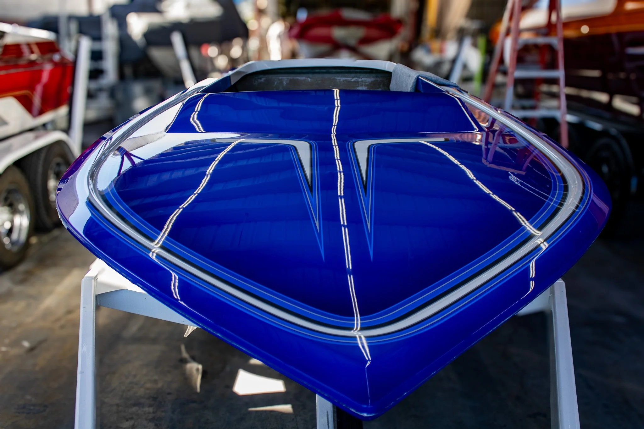 Finished Fiberglass Boat Hull