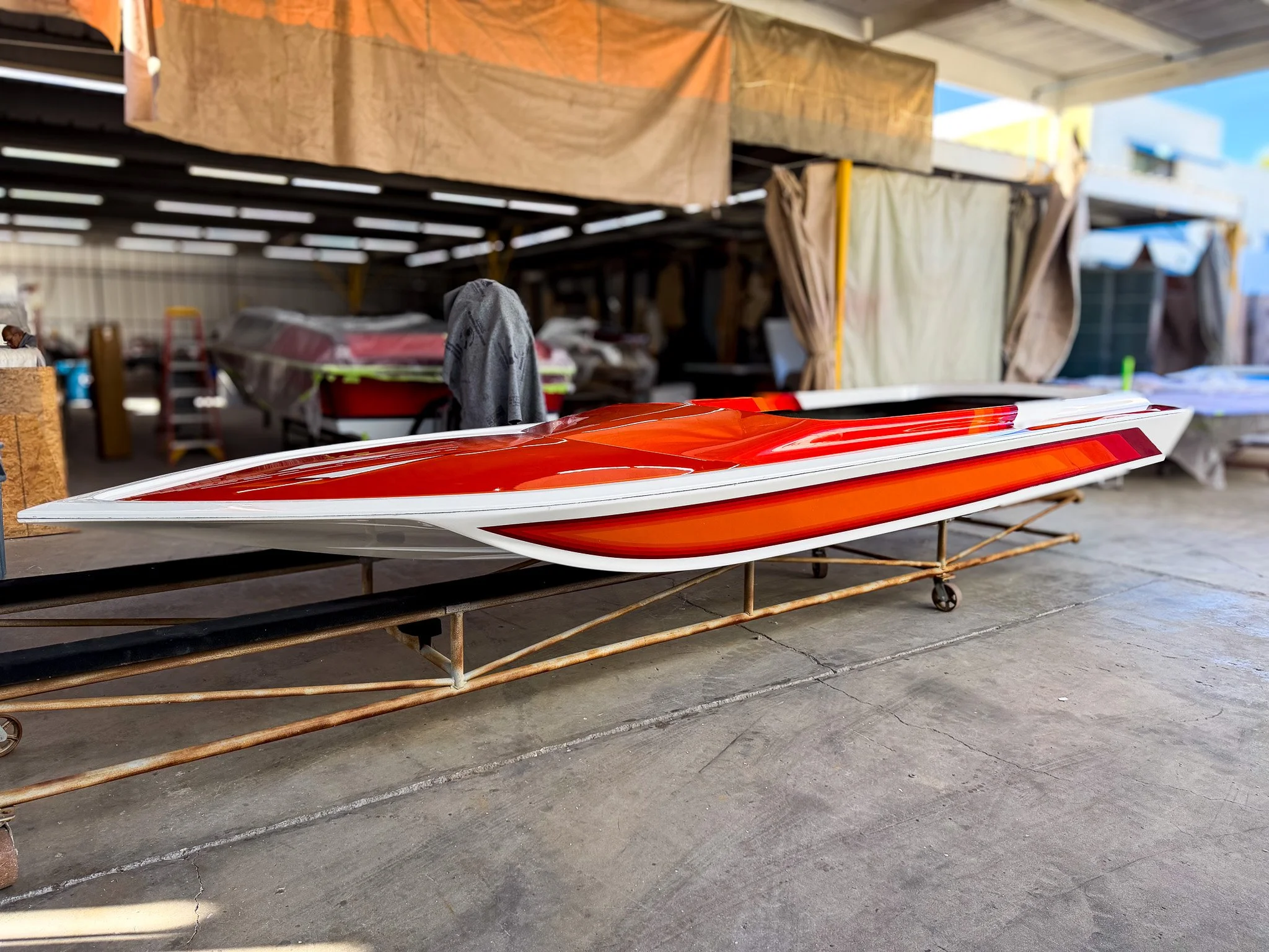 Finished Fiberglass Boat Hull