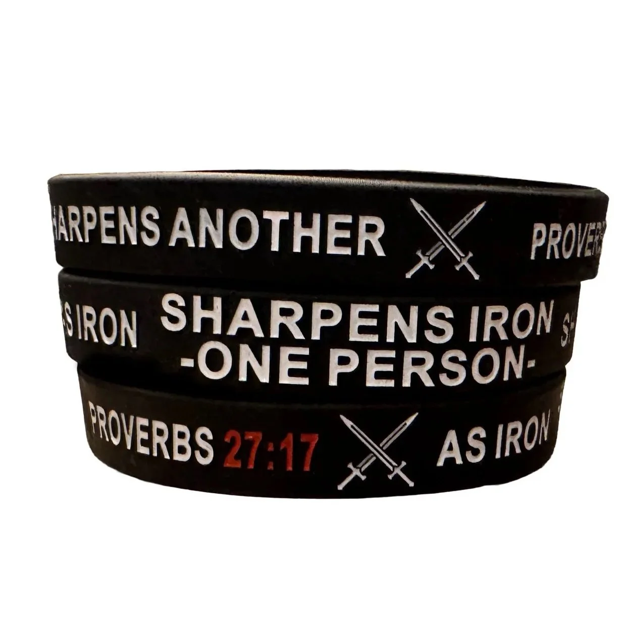 Iron Sharpens Iron Silicon Bands (3 pack)