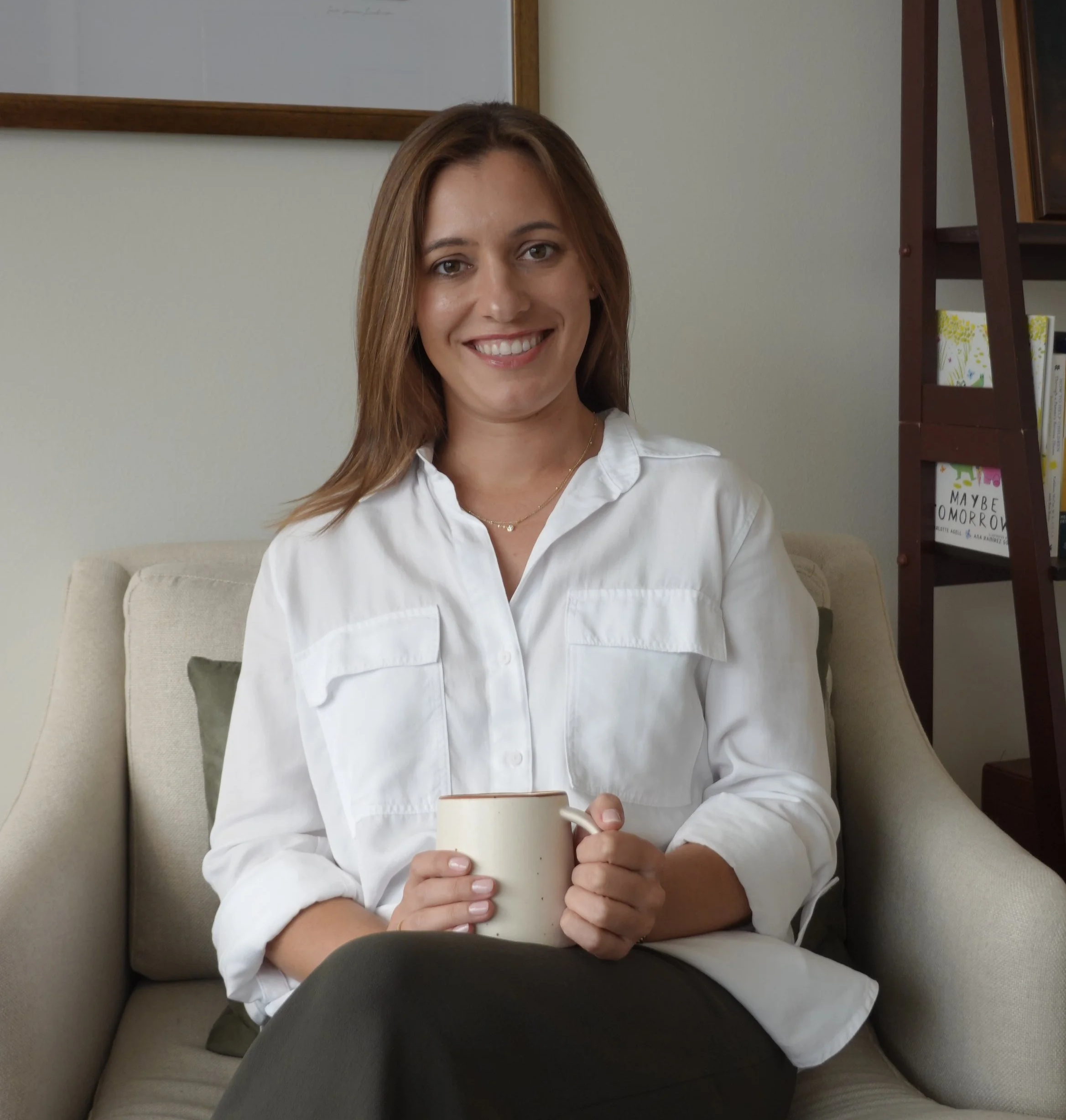 Sarah Stewart in her Seattle therapy office | Experience and Training