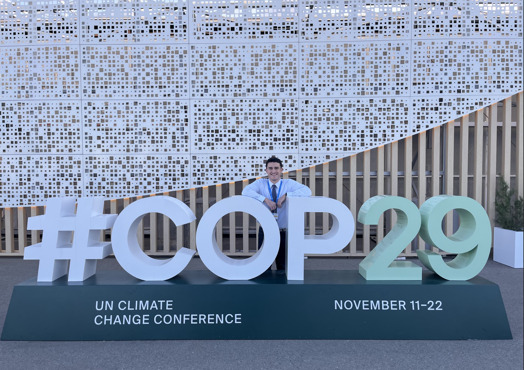 Zach Lubin COP29 Baku Azerbaijan UN