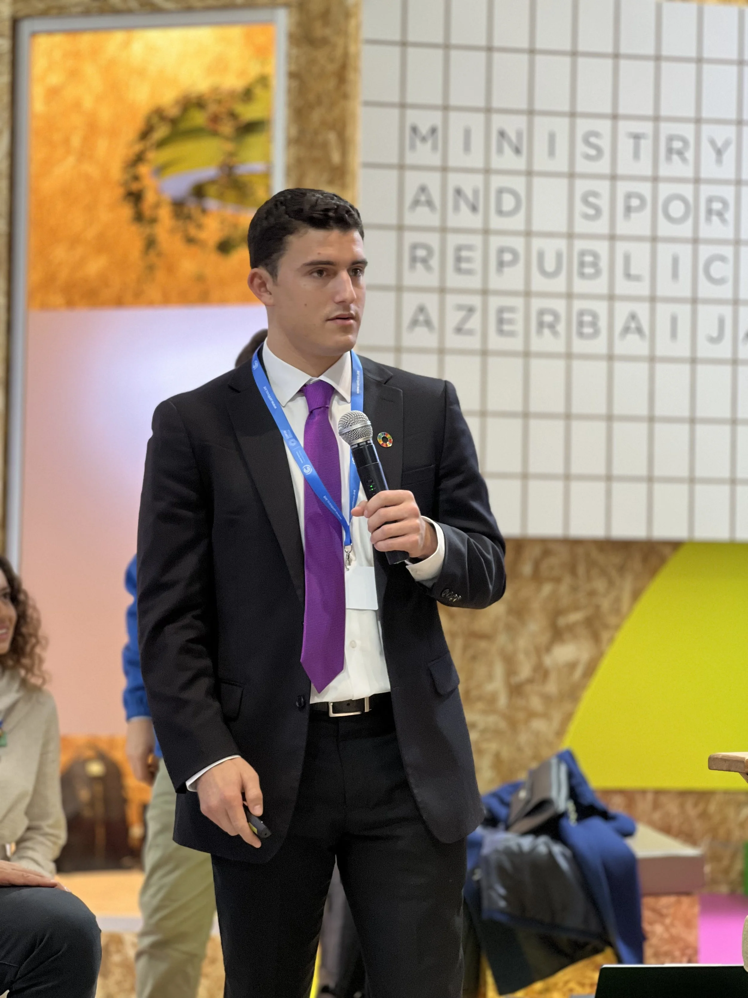 Zach Lubin COP29 Baku Panel Talk